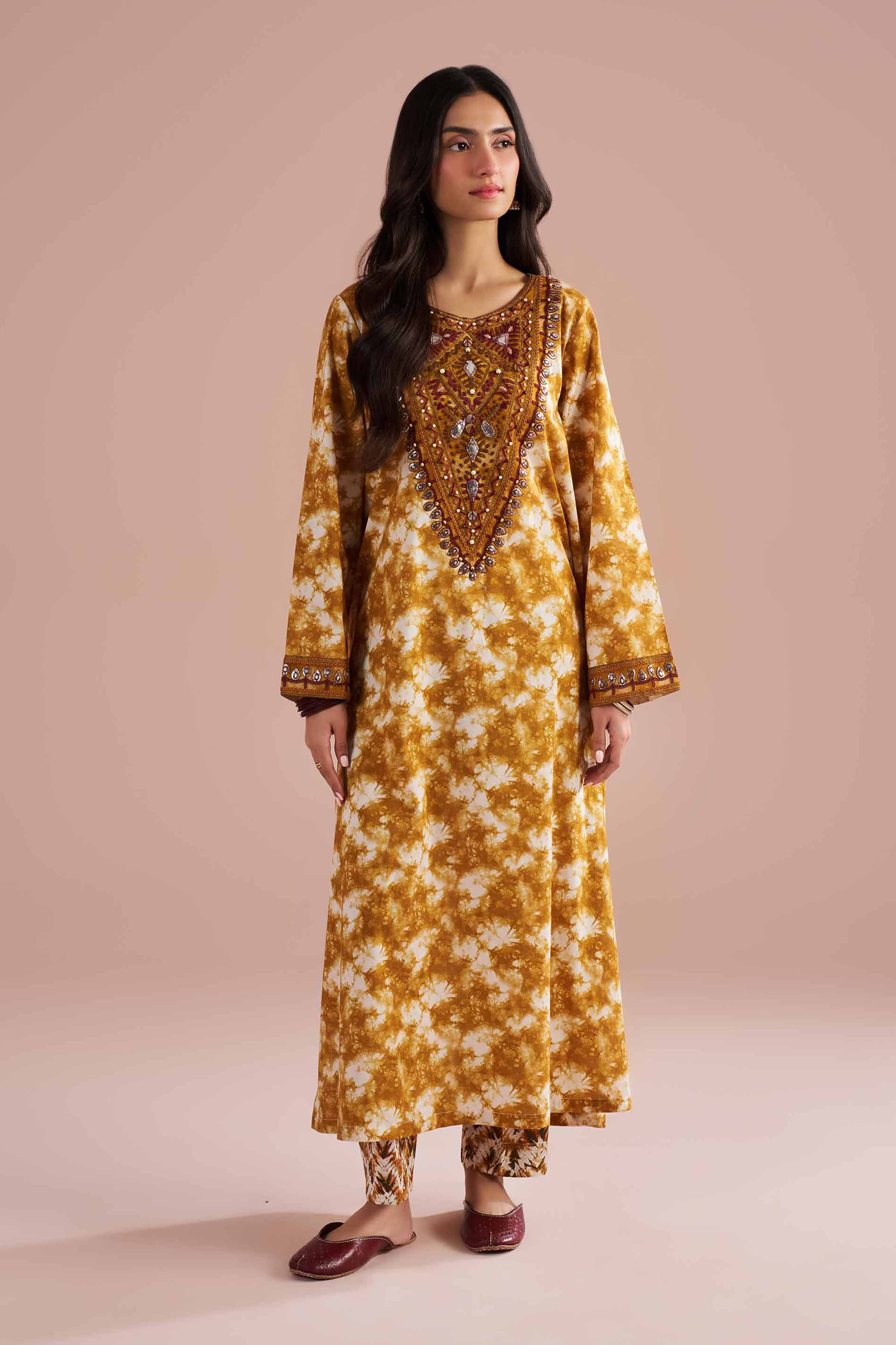 2 Piece - Printed Embroidered Suit - PE26-251 for Women - Pret Collection | Nishat | Shop Online
