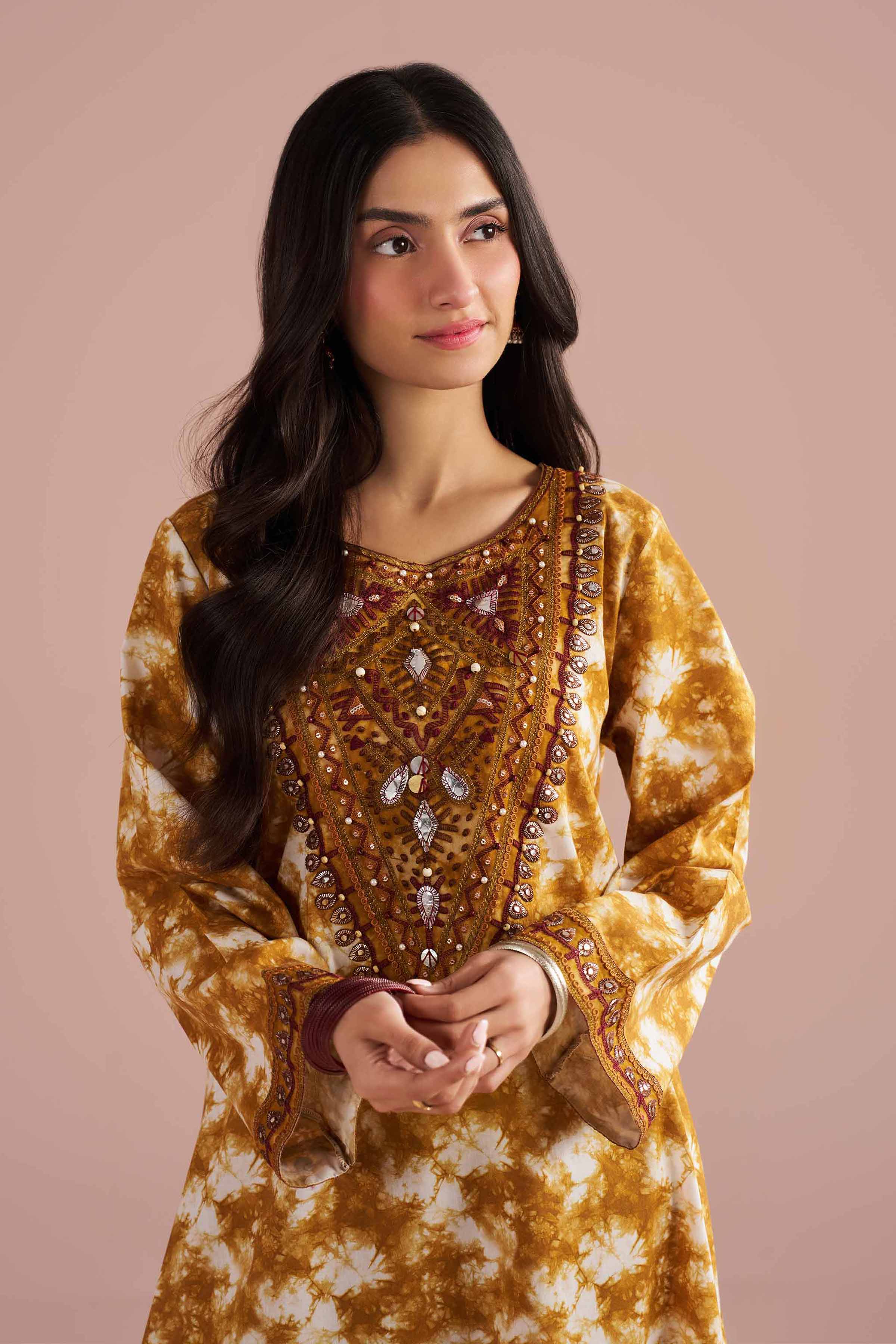 2 Piece - Printed Embroidered Suit - PE26-251 for Women - Pret Collection | Nishat | Shop Online