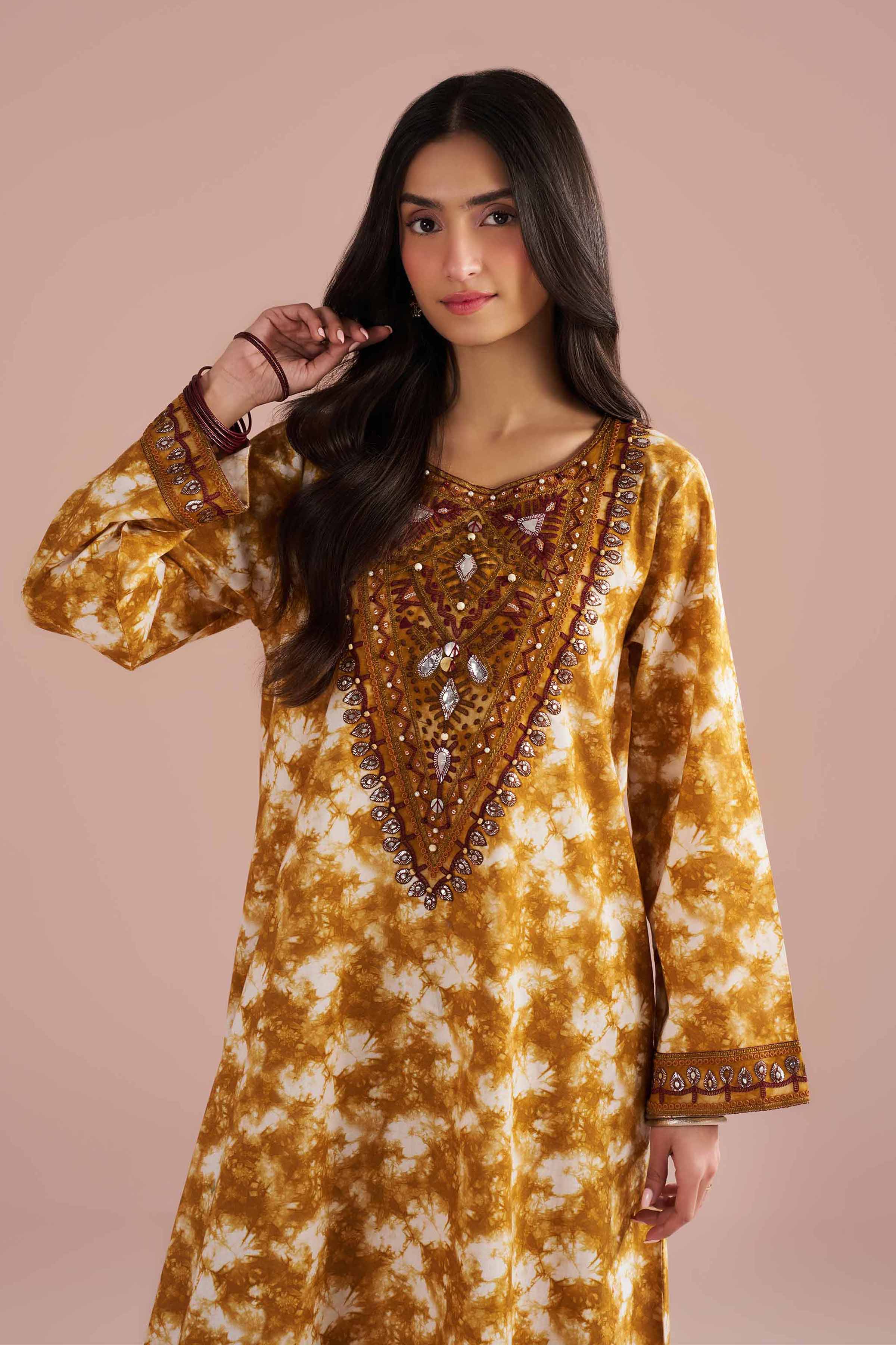 2 Piece - Printed Embroidered Suit - PE26-251 for Women - Pret Collection | Nishat | Shop Online