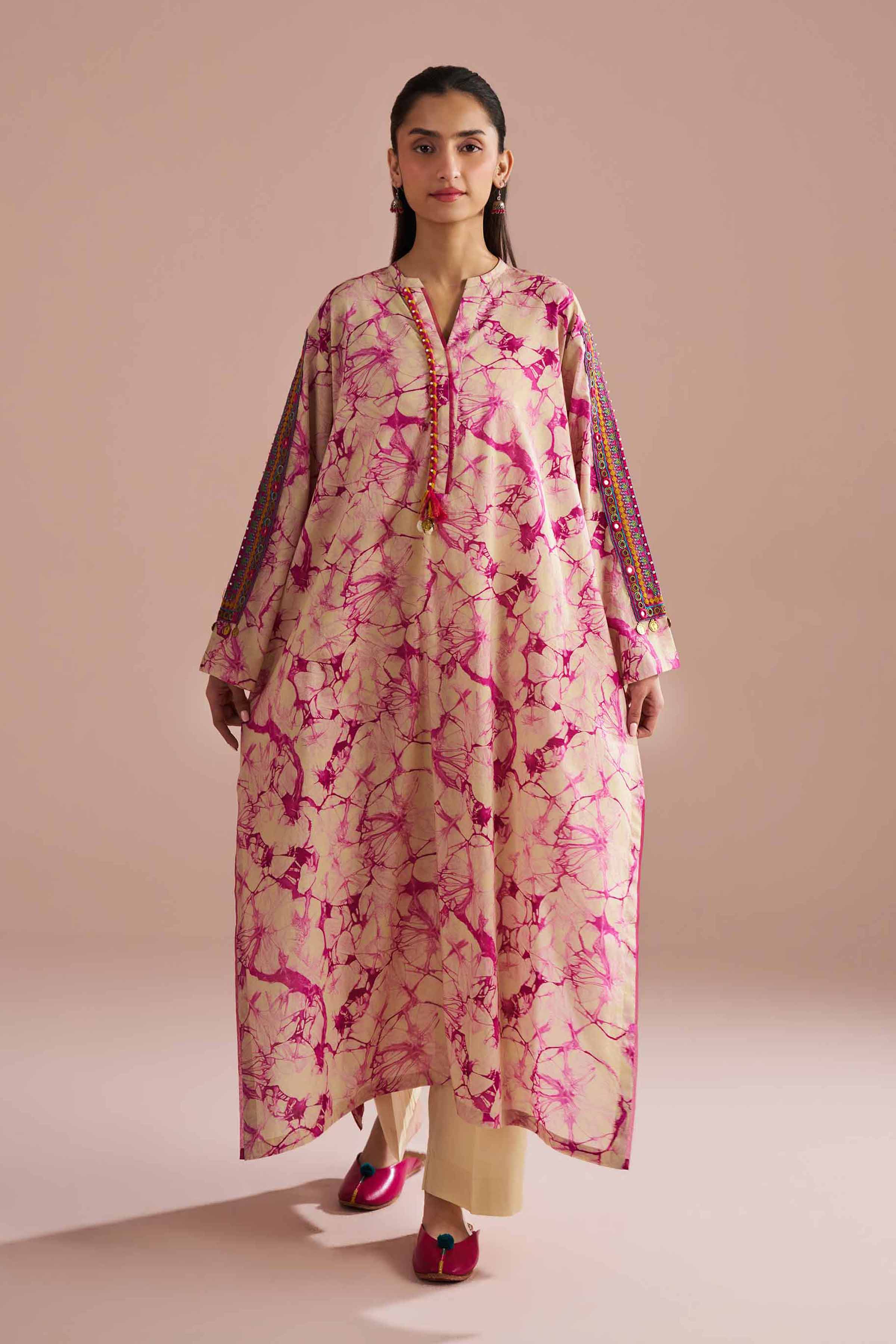 2 Piece - Printed Embroidered Suit - PE26-253 for Women - Pret Collection | Nishat | Shop Online