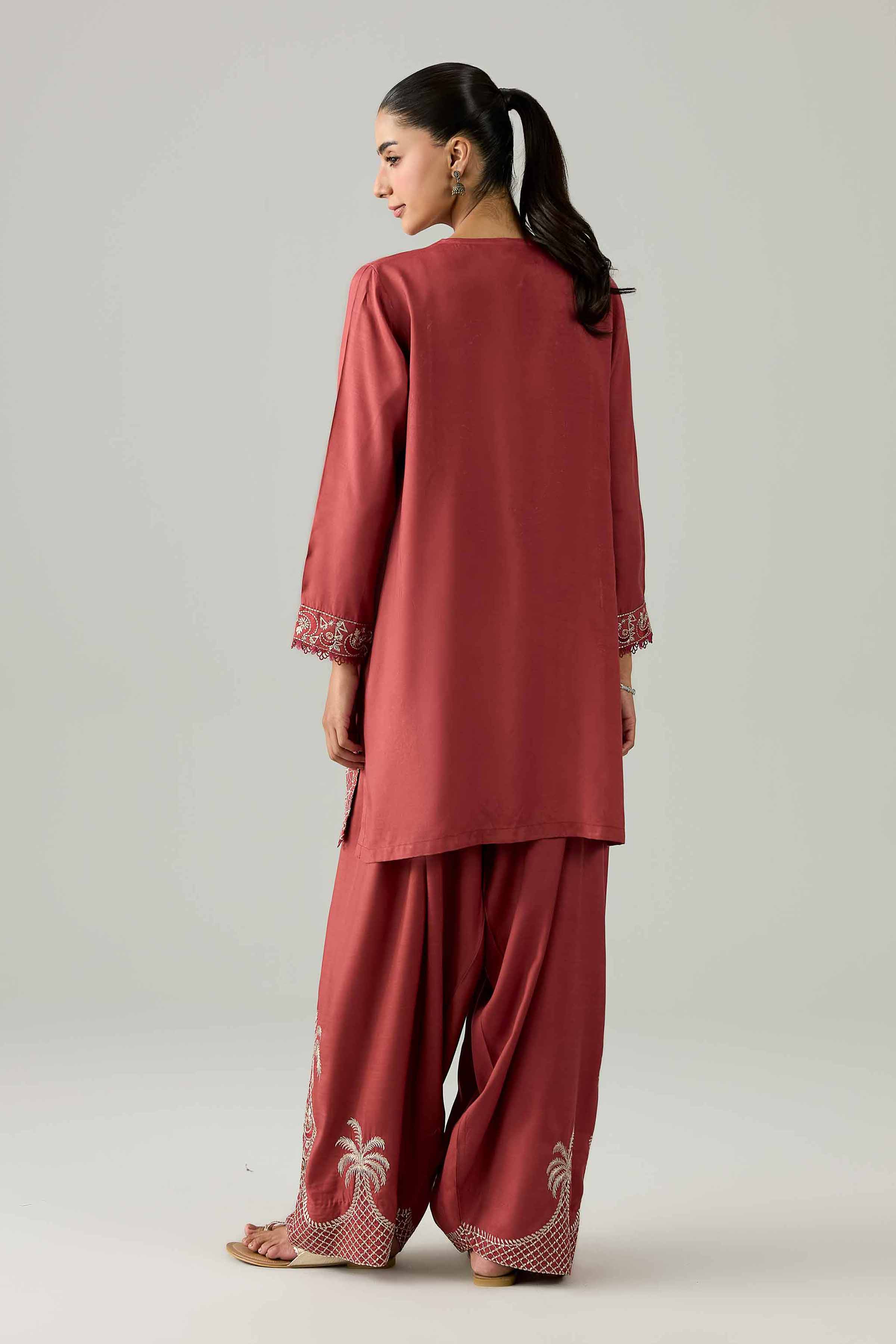 2 Piece - Embroidered Suit - PE26-259