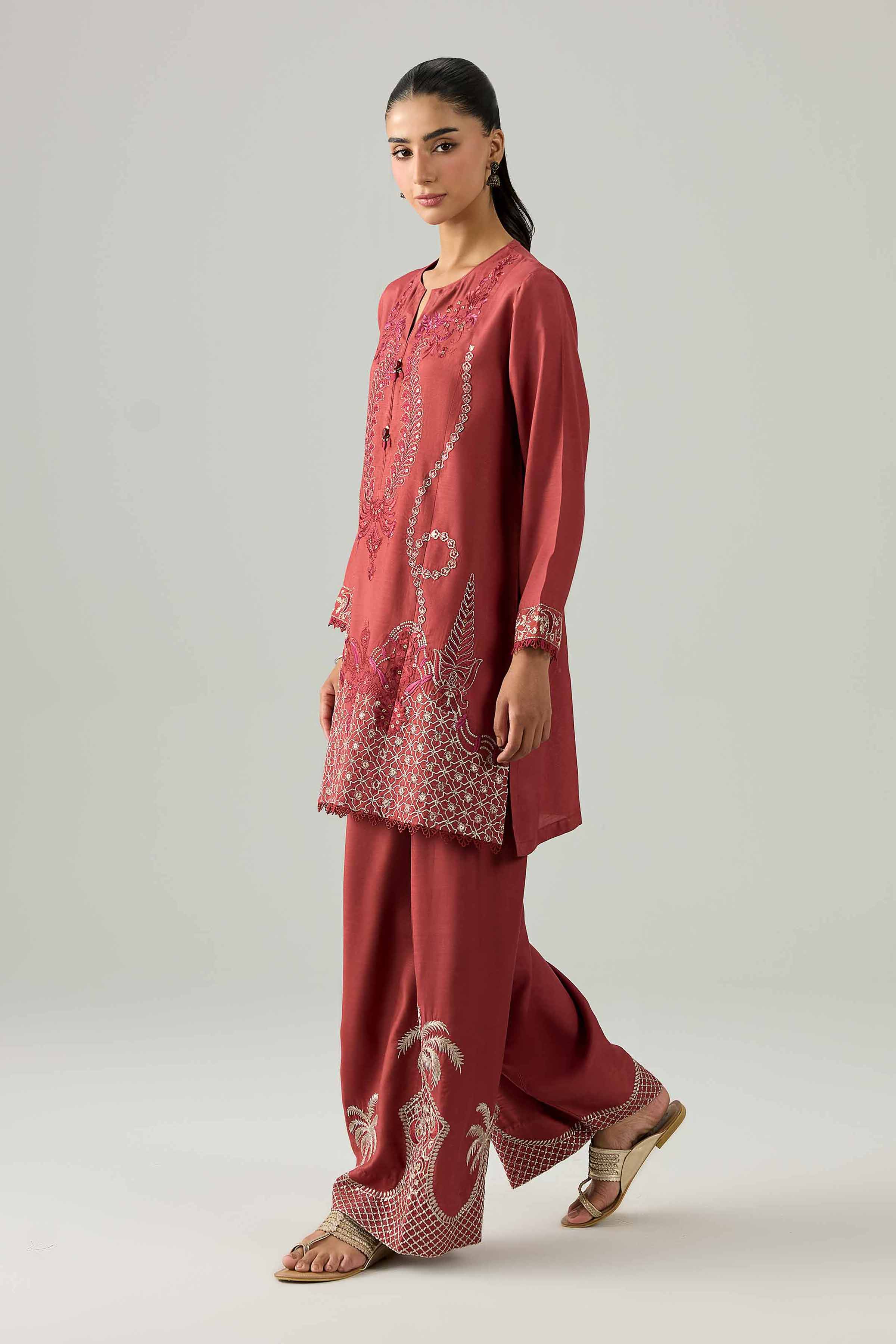 2 Piece - Embroidered Suit - PE26-259