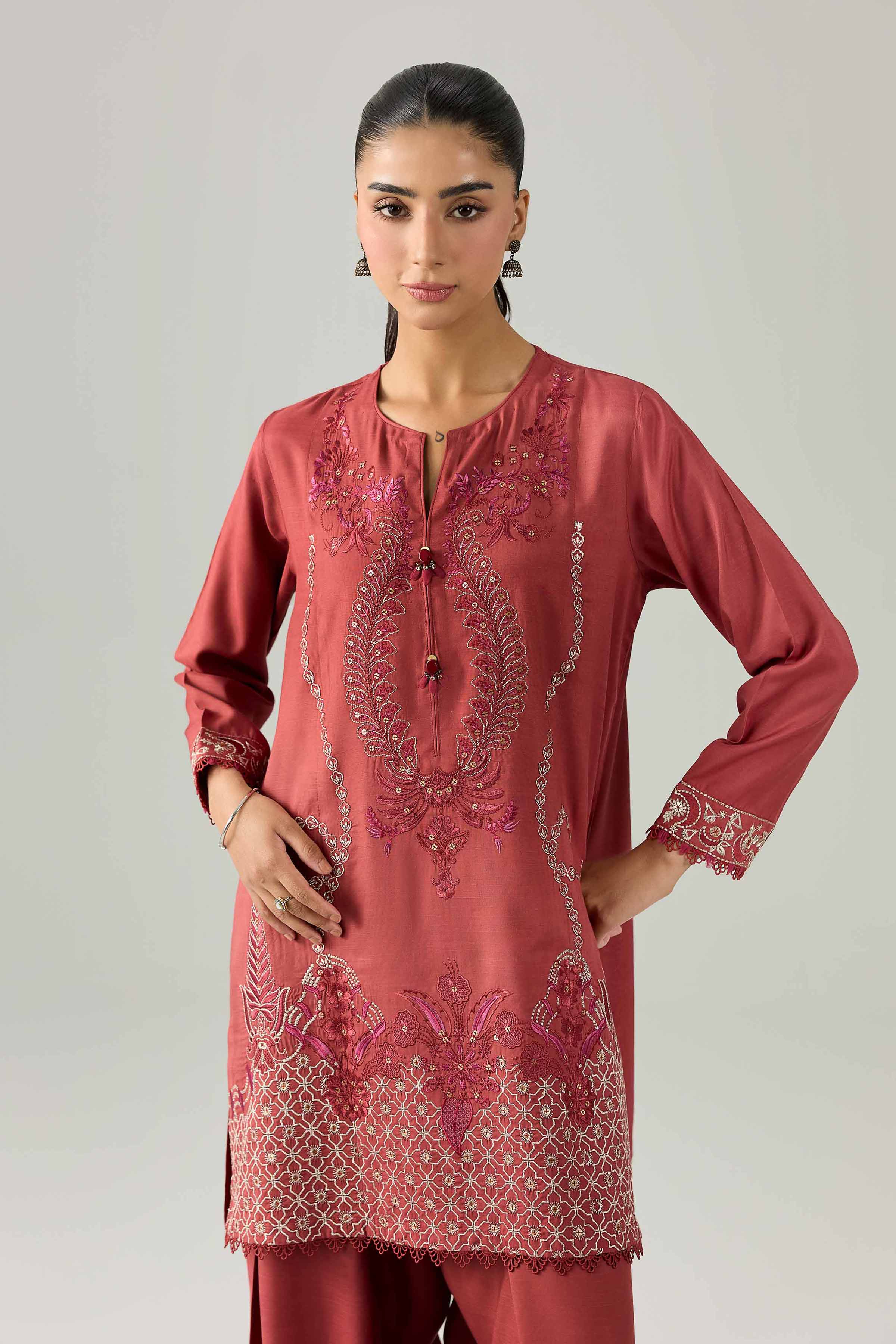 2 Piece - Embroidered Suit - PE26-259