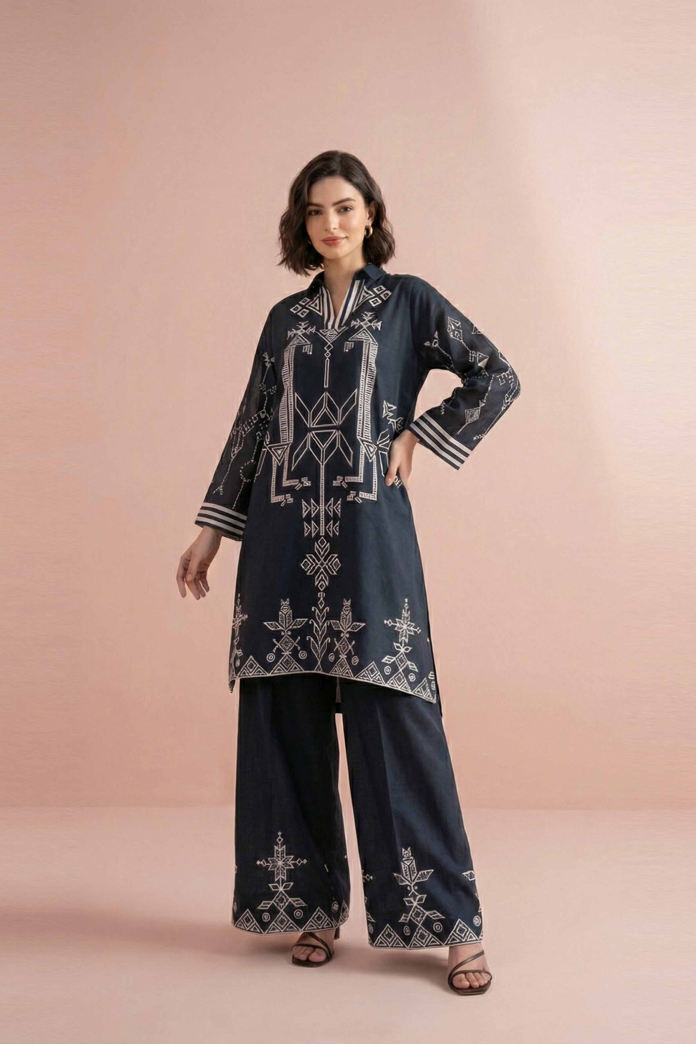 2 Piece - Printed Suit - PE26-263