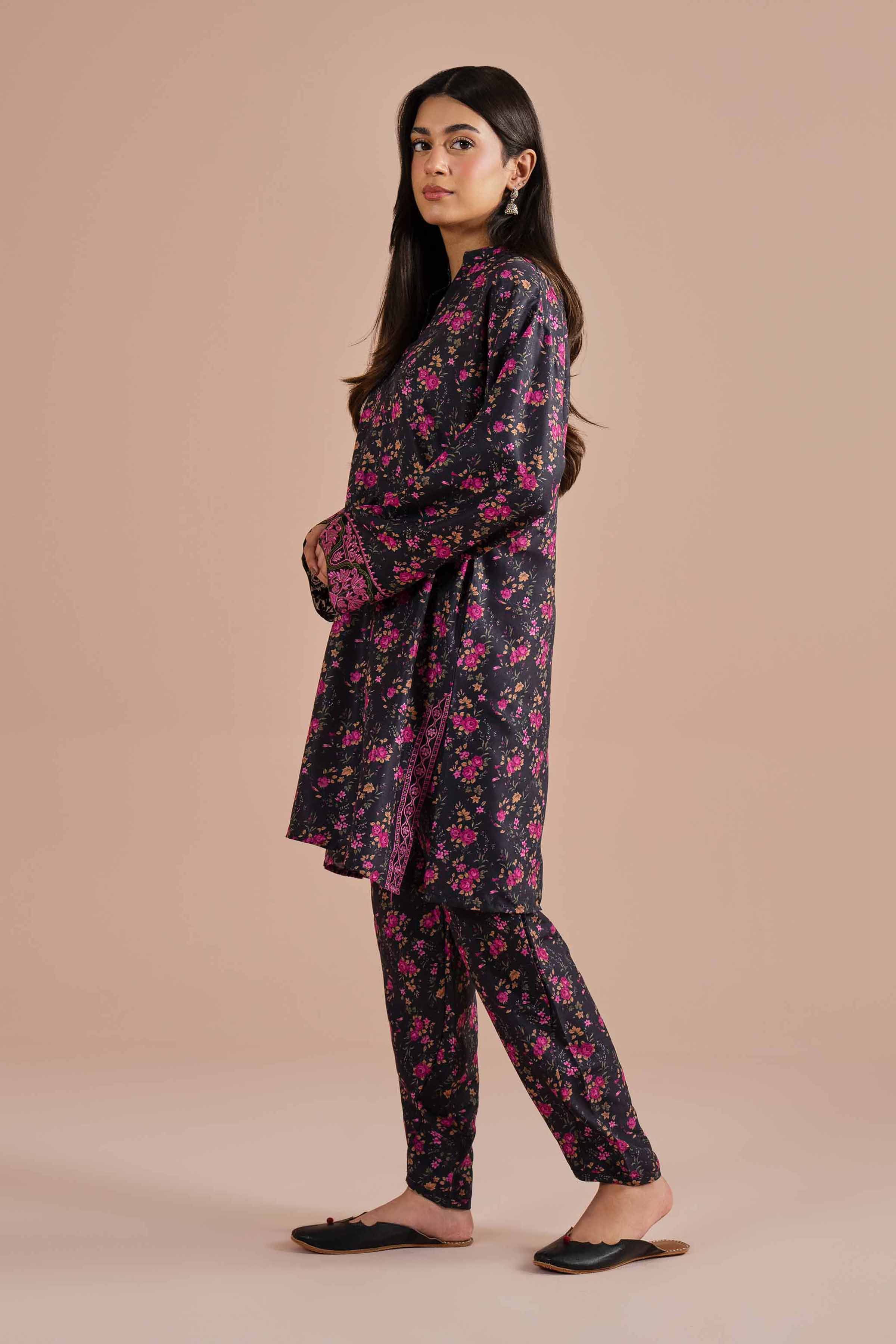 2 Piece - Printed Embroidered Suit - PE26-27 for Women - Pret Collection | Nishat | Shop Online