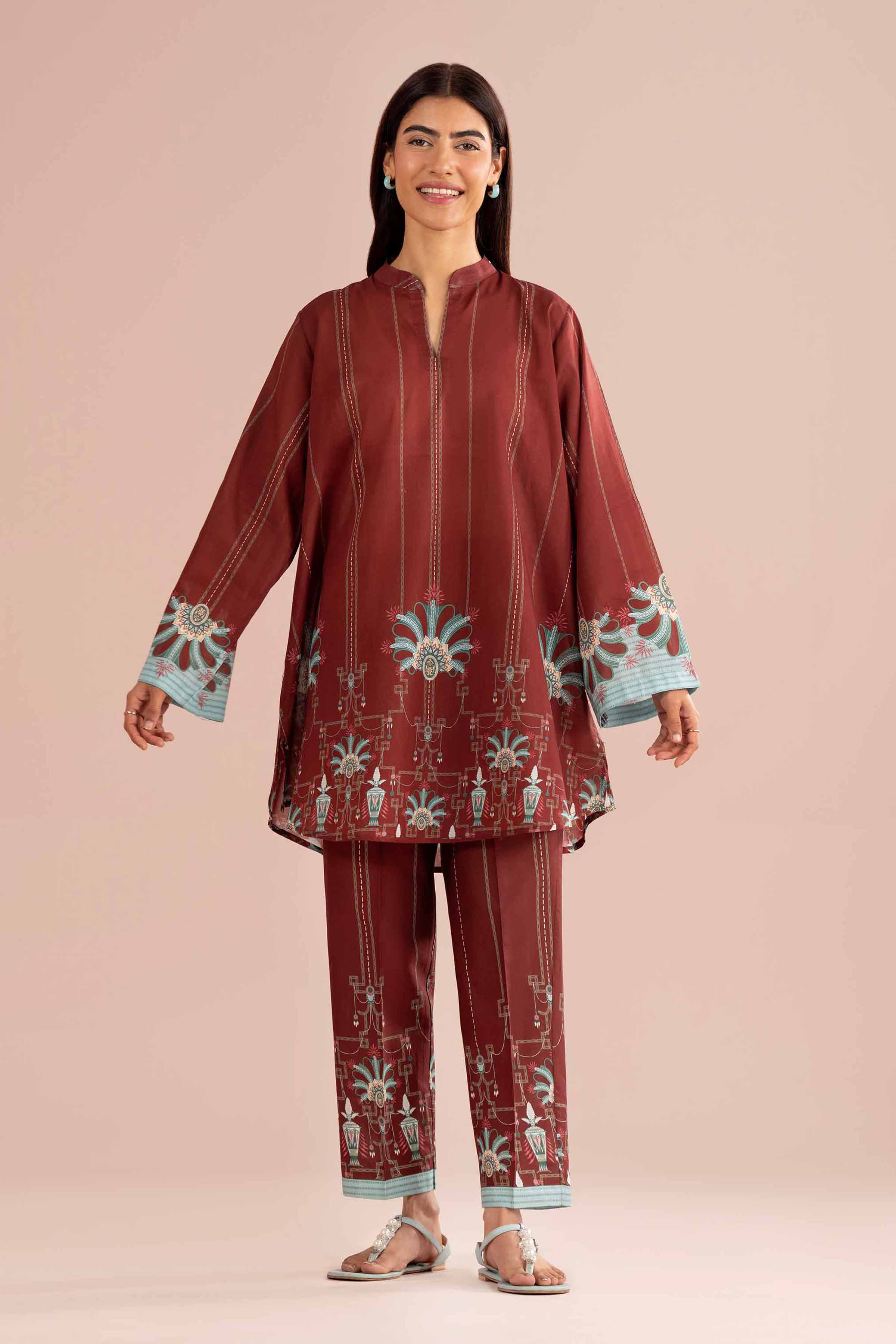 2 Piece - Printed Suit - PE26-279 for Women - Pret Collection | Nishat | Shop Online