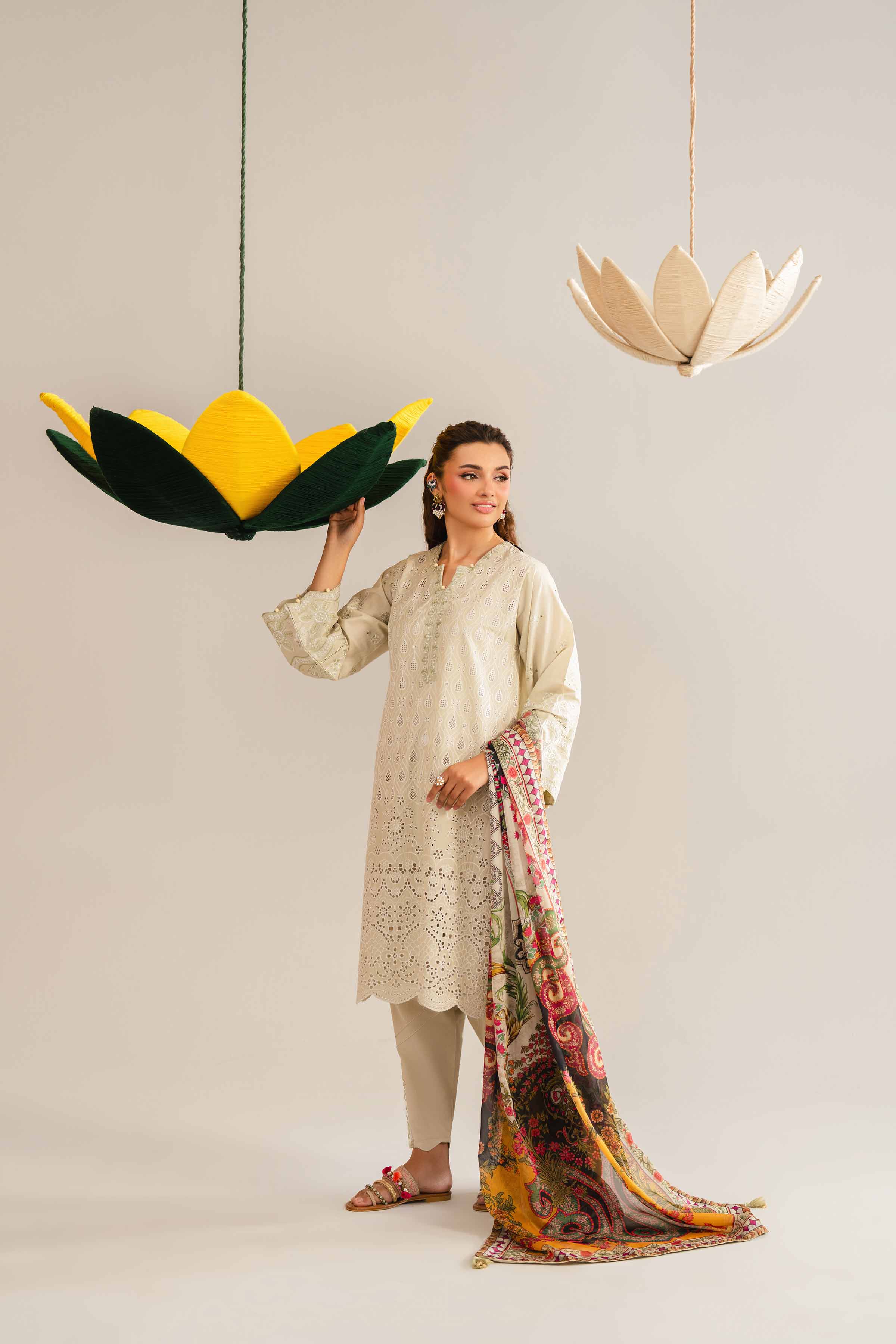 3 Piece - Embroidered Suit - PE26-288