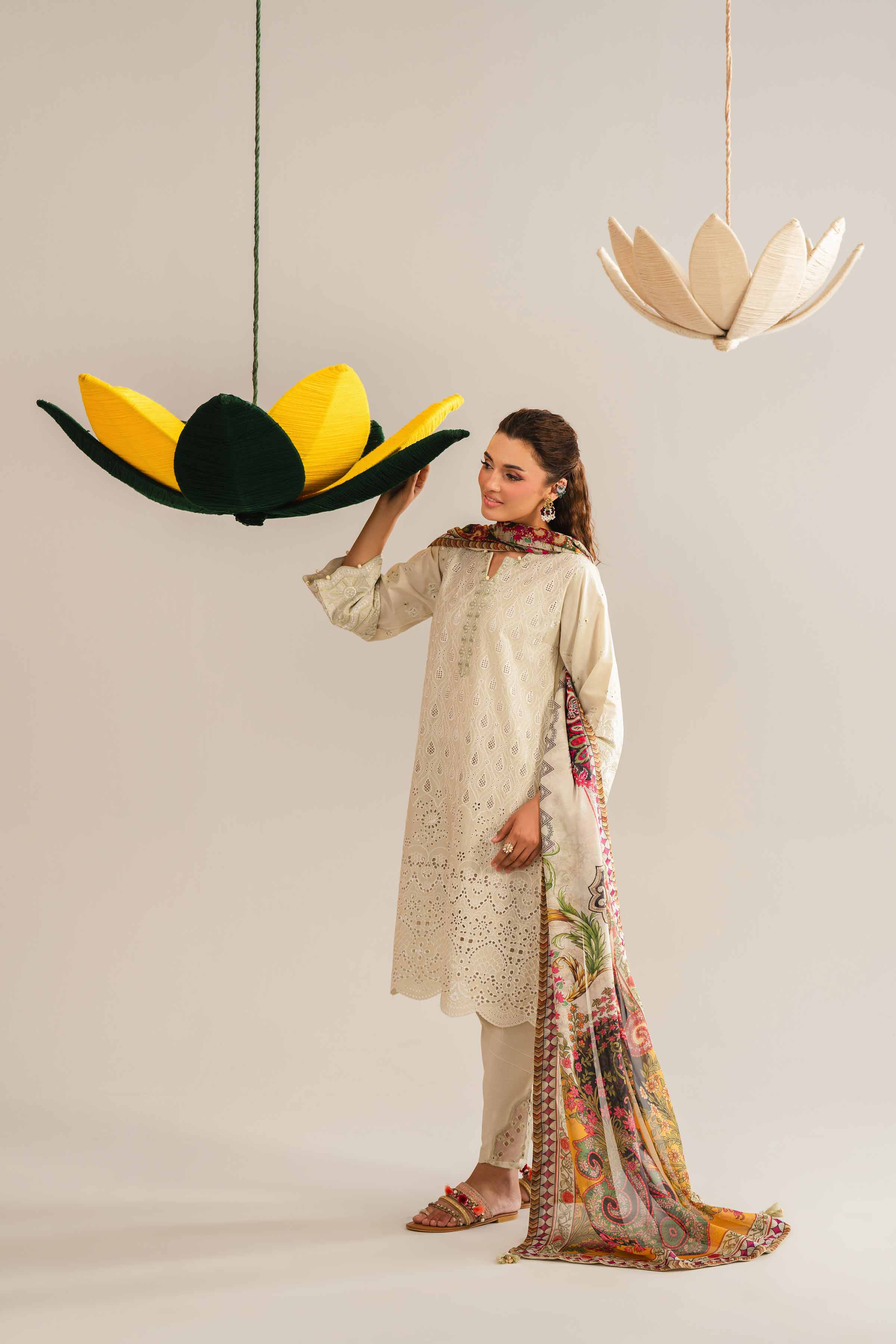 3 Piece - Embroidered Suit - PE26-288