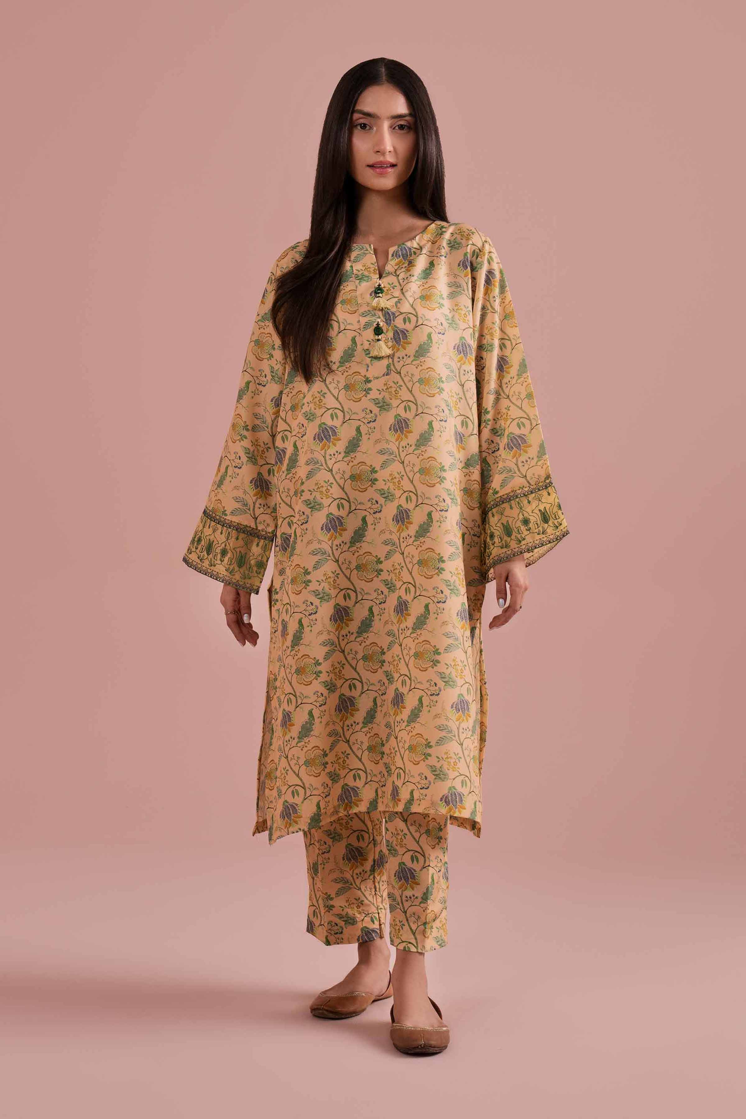2 Piece - Printed Embroidered Suit - PE26-29 for Women - Pret Collection | Nishat | Shop Online