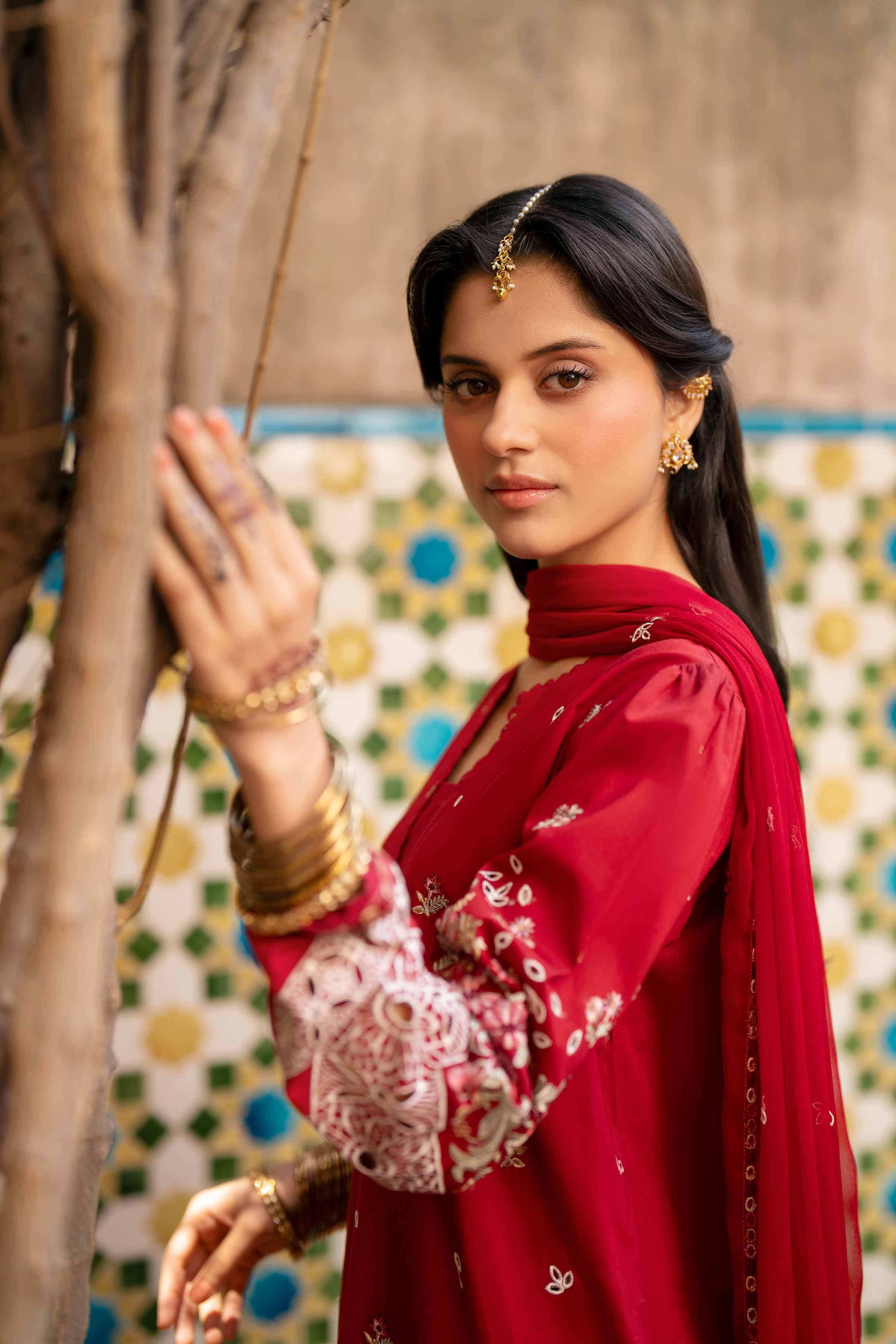 3 Piece - Embroidered Suit - PE26-293