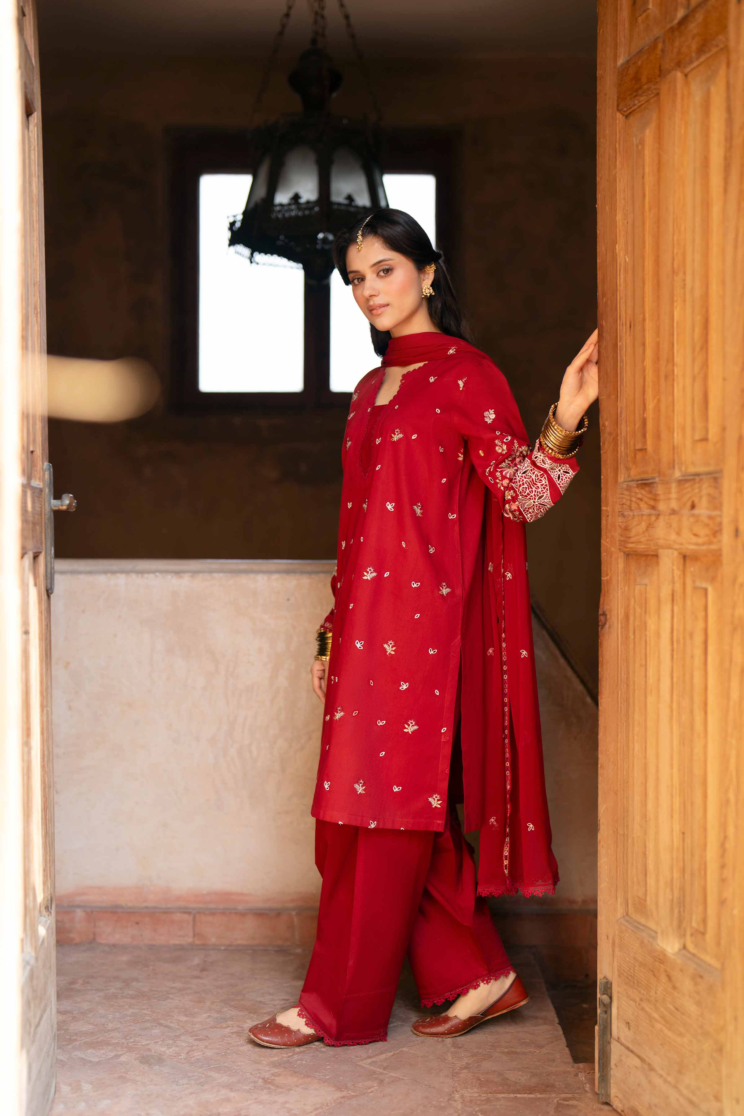 3 Piece - Embroidered Suit - PE26-293