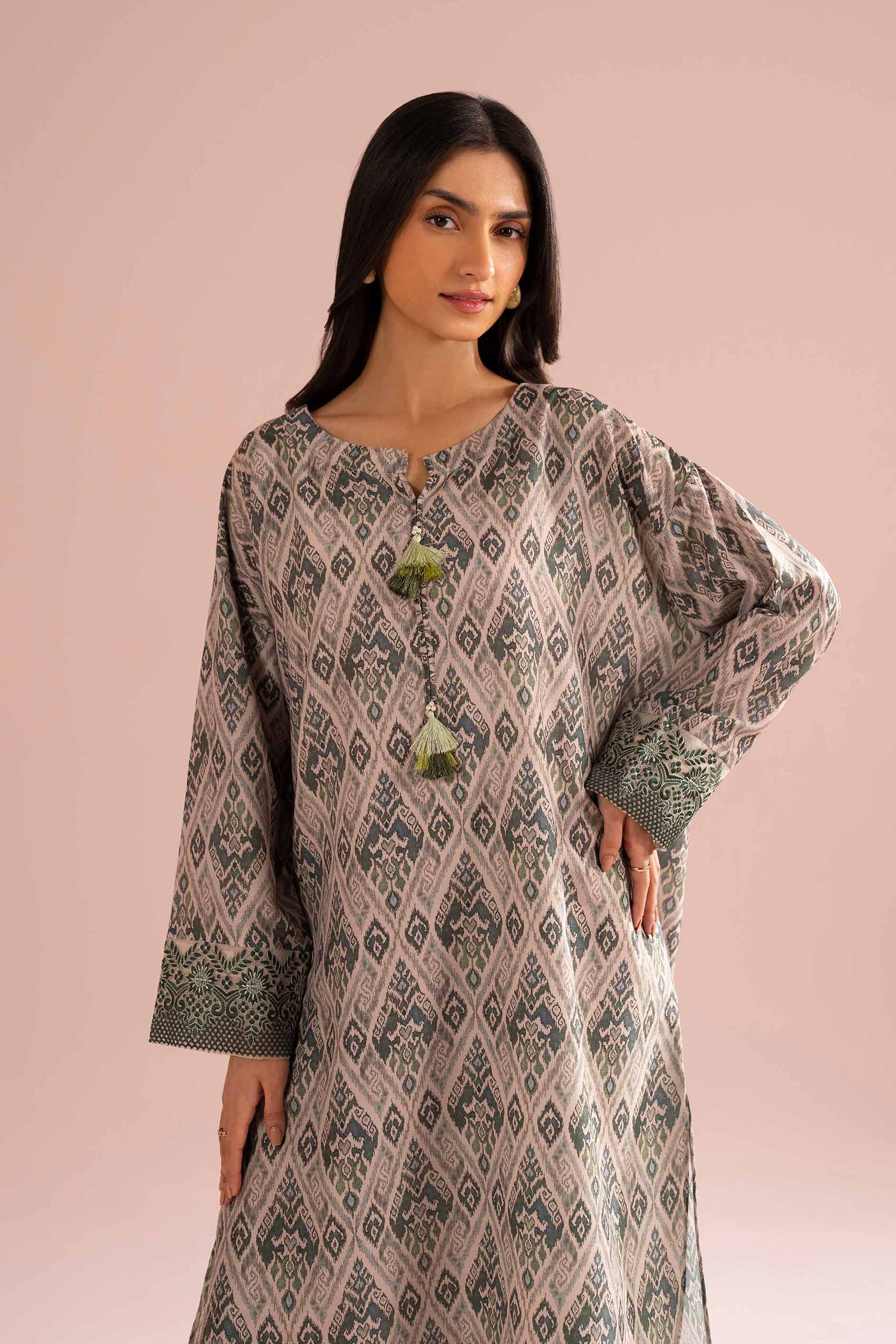2 Piece - Printed Embroidered Suit - PE26-30 for Women - Pret Collection | Nishat | Shop Online