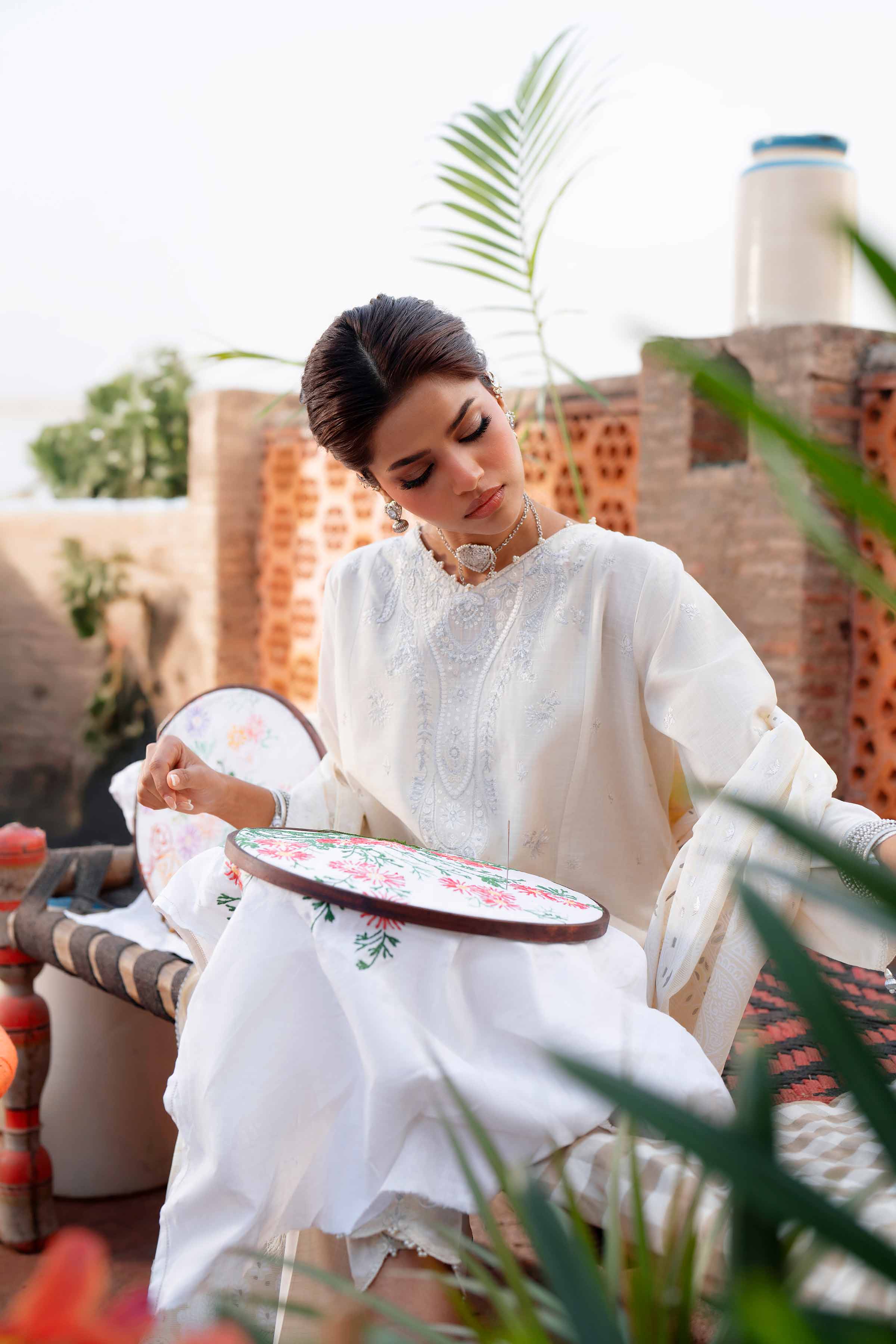 3 Piece - Embroidered Suit - PE26-313