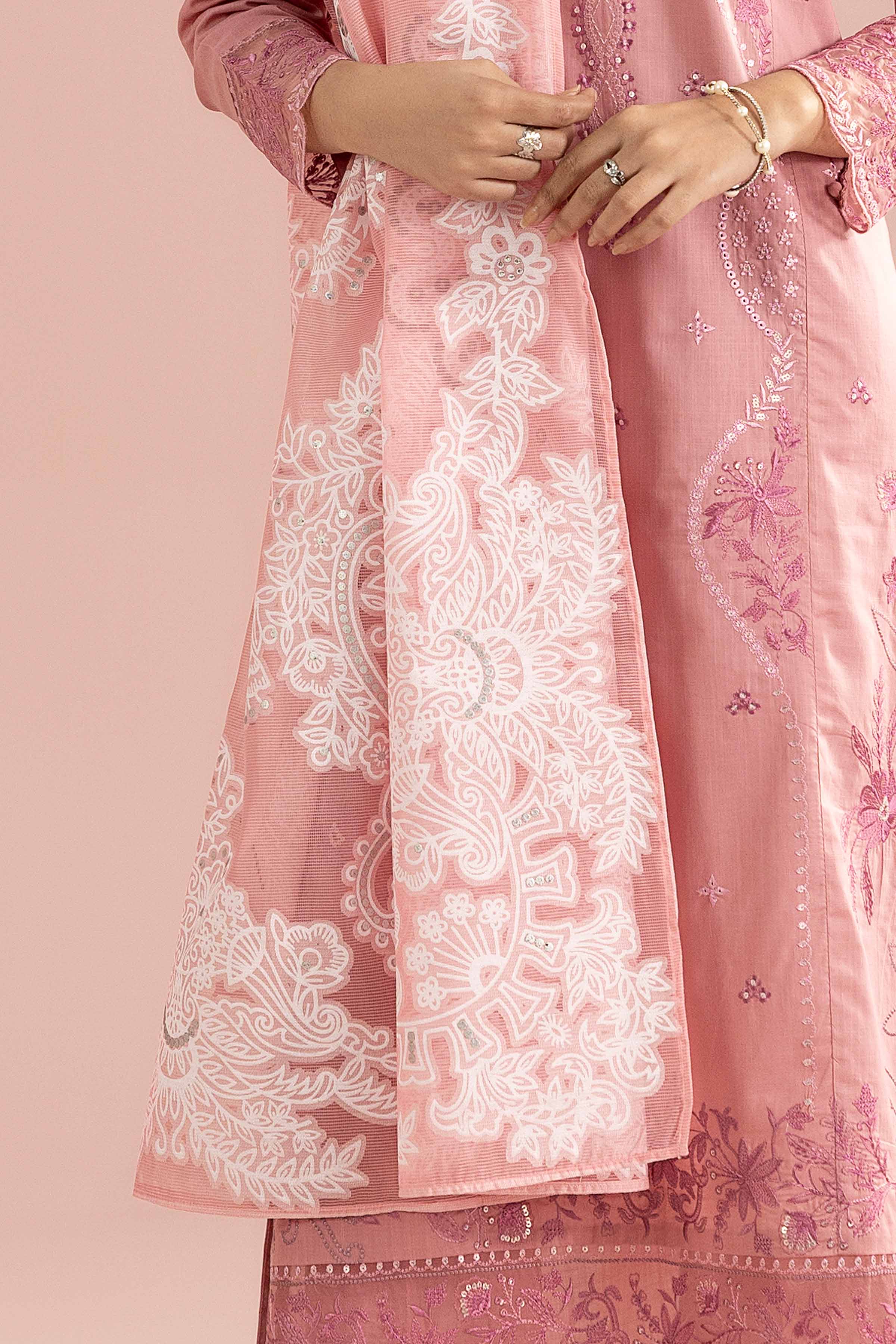 3 Piece - Embroidered Suit - PE26-315