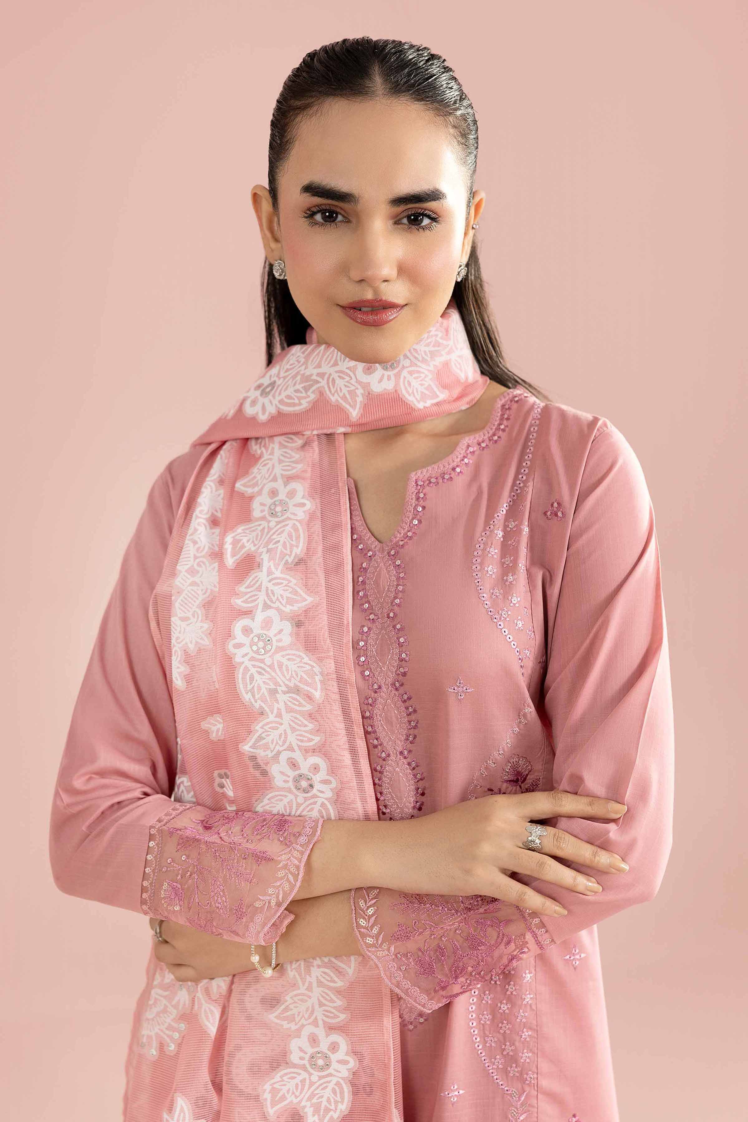 3 Piece - Embroidered Suit - PE26-315 for Women - Pret Collection | Nishat | Shop Online