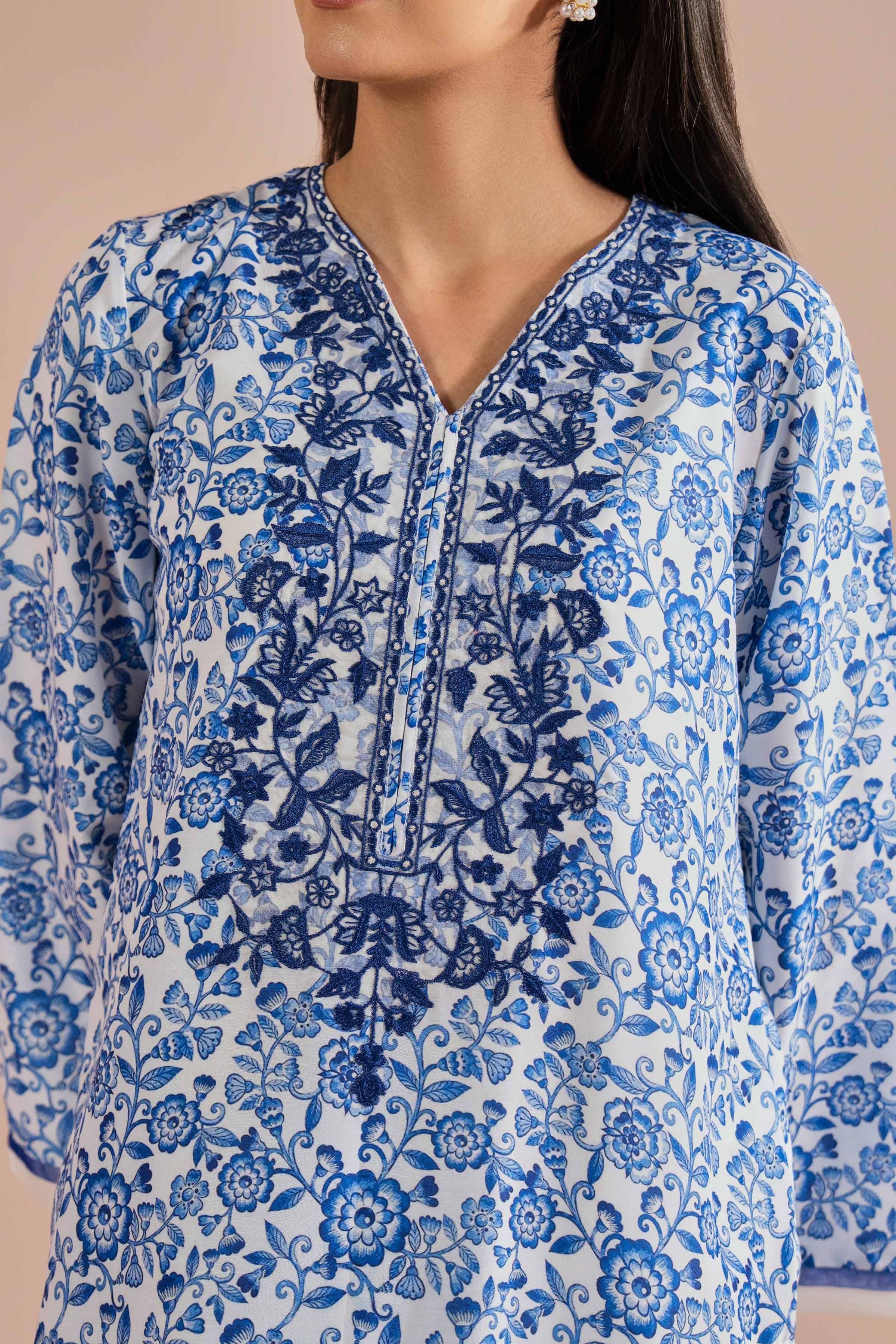 2 Piece - Printed Embroidered Suit - PE26-32 for Women - Pret Collection | Nishat | Shop Online