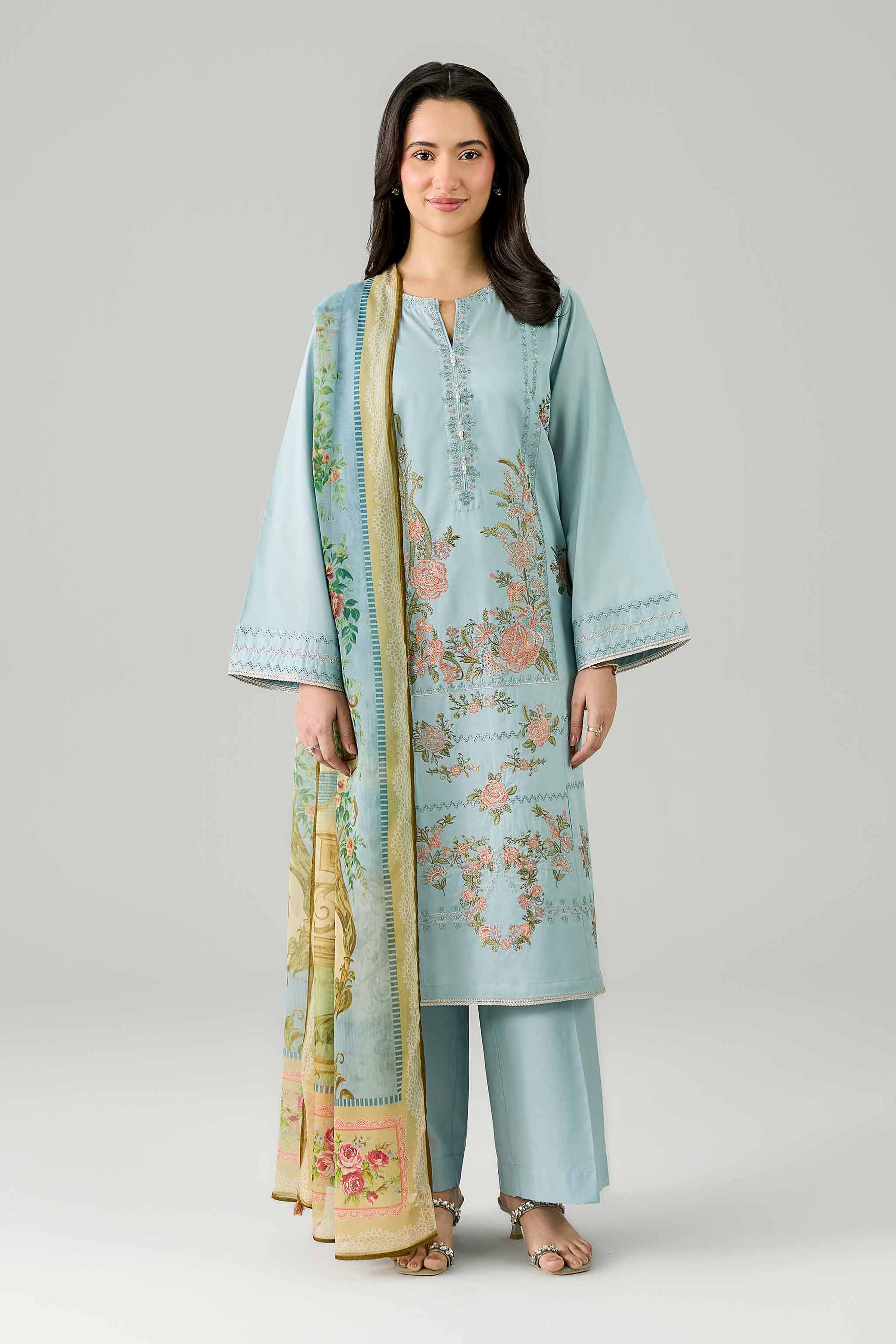 3 Piece - Embroidered Suit - PE26-320