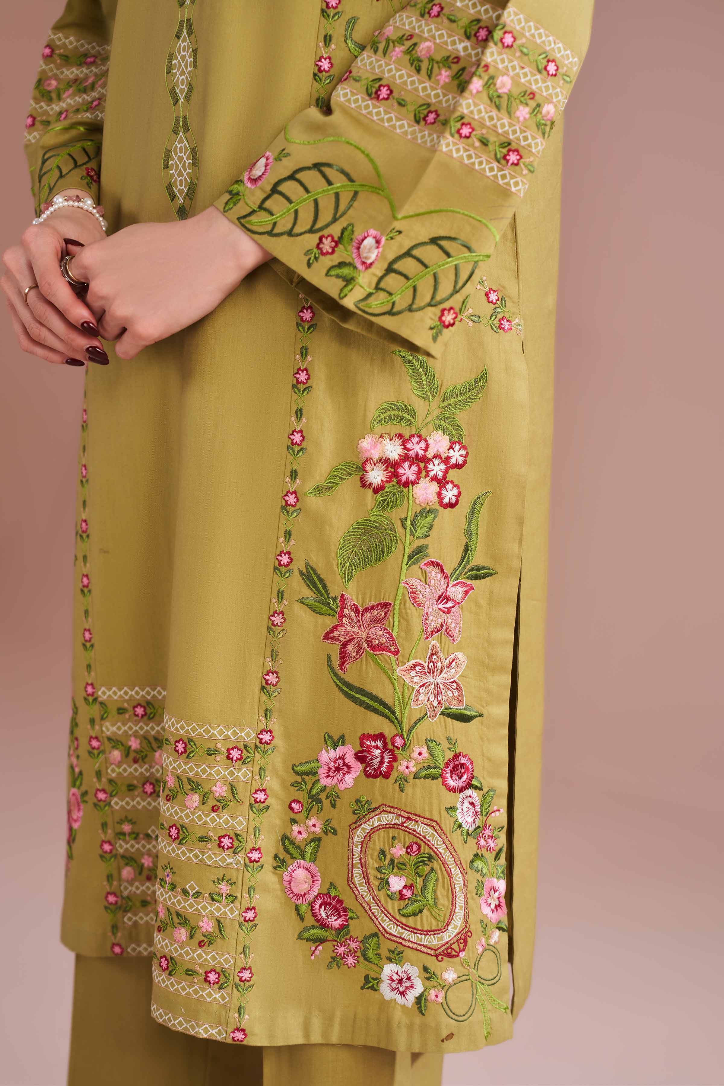 3 Piece - Embroidered Suit - PE26-321 for Women - Pret Collection | Nishat | Shop Online