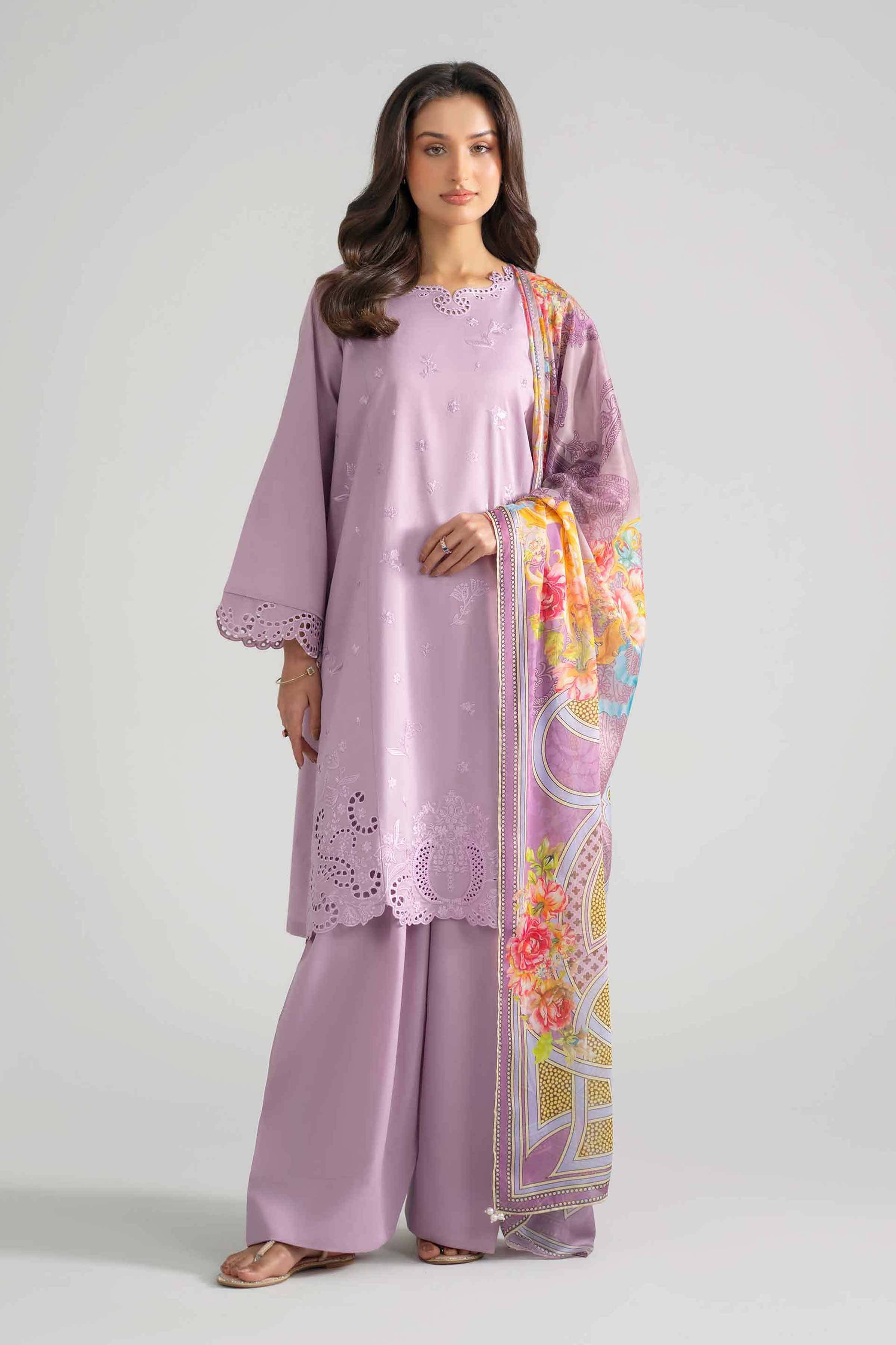 3 Piece - Embroidered Suit - PE26-322