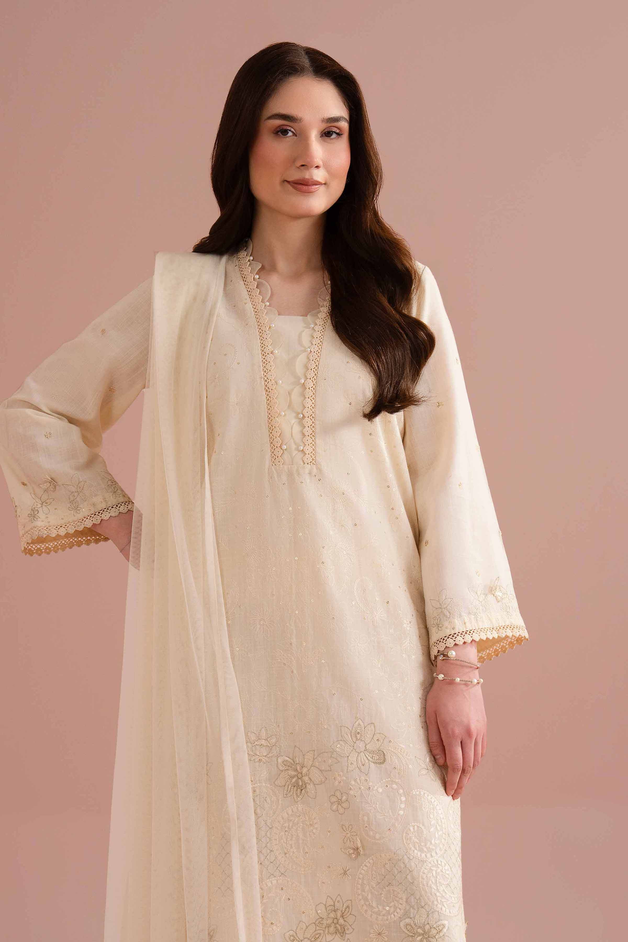 3 Piece - Embroidered Suit - PE26-325