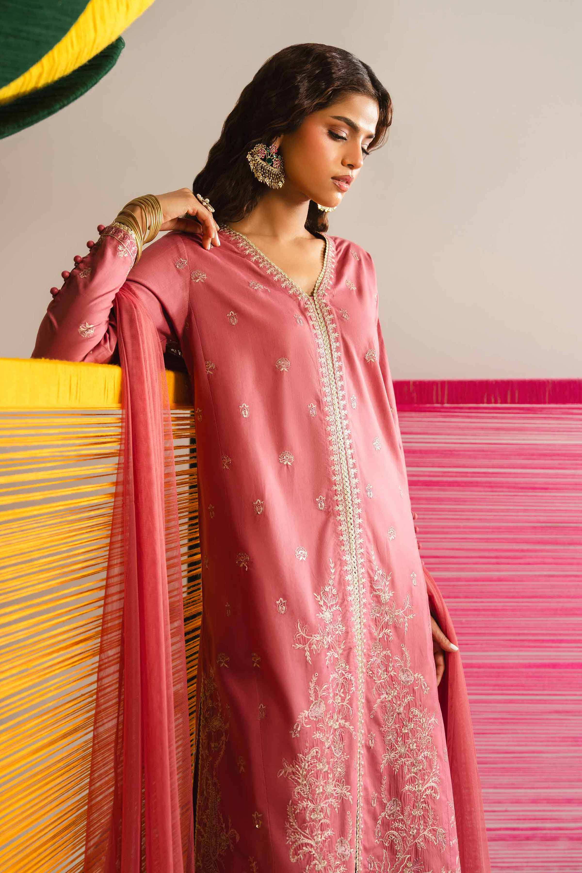 3 Piece - Embroidered Suit - PE26-326