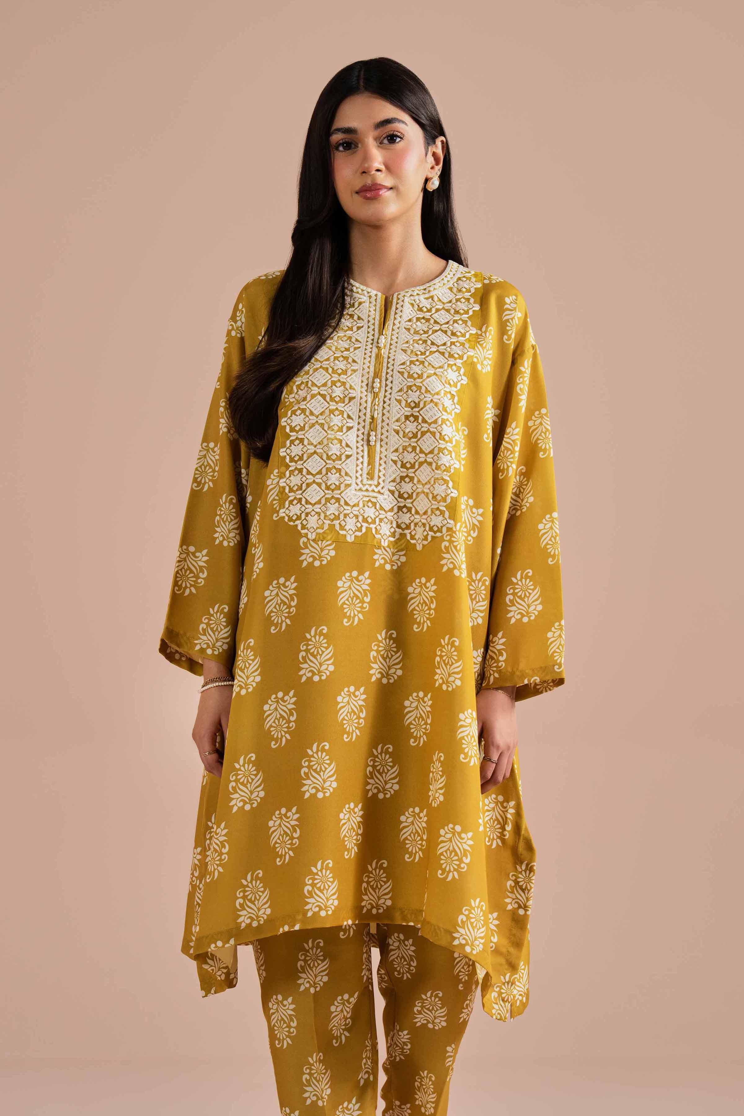 2 Piece - Printed Embroidered Suit - PE26-34 for Women - Pret Collection | Nishat | Shop Online
