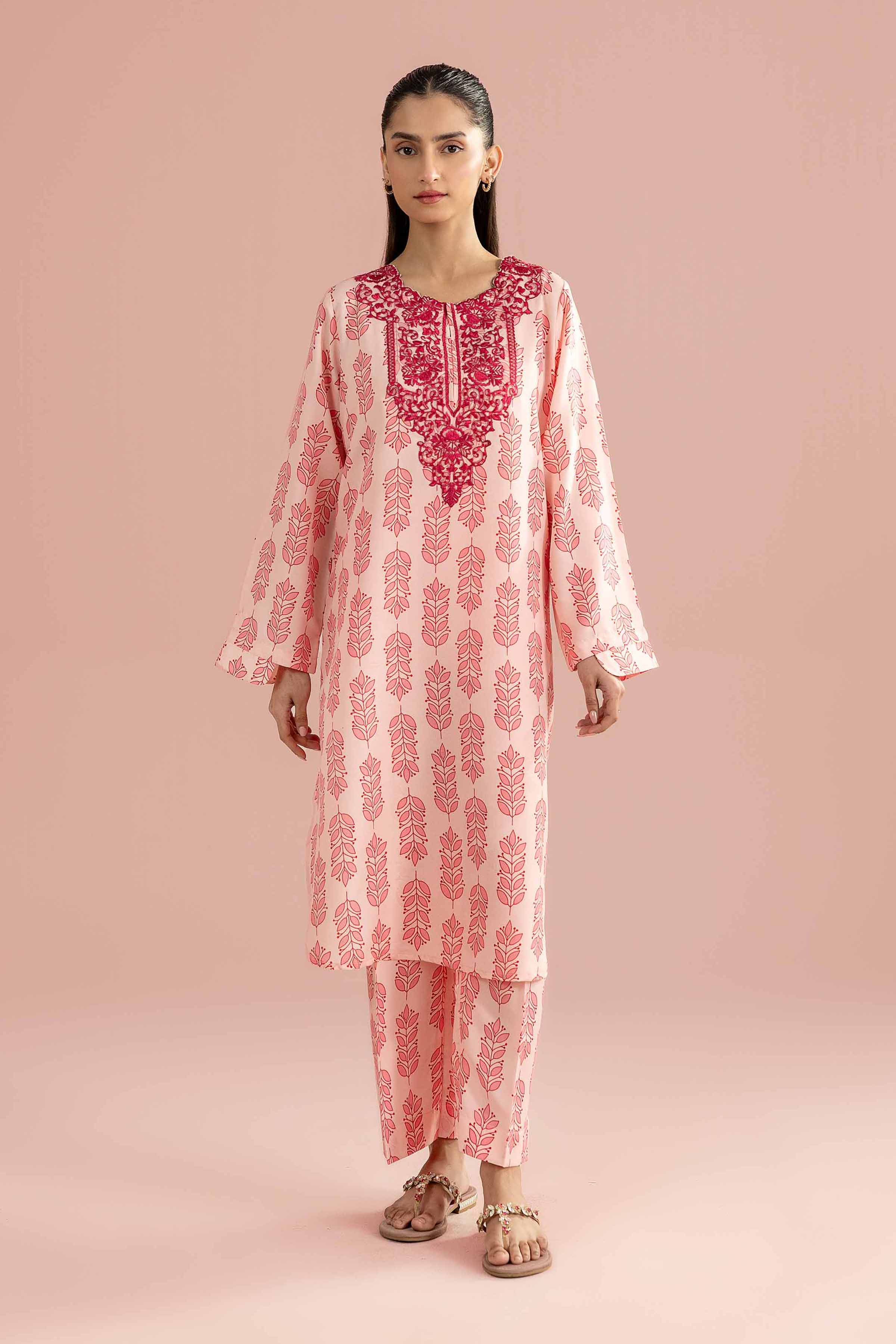 2 Piece - Printed Embroidered Suit - PE26-351 for Women - Pret Collection | Nishat | Shop Online