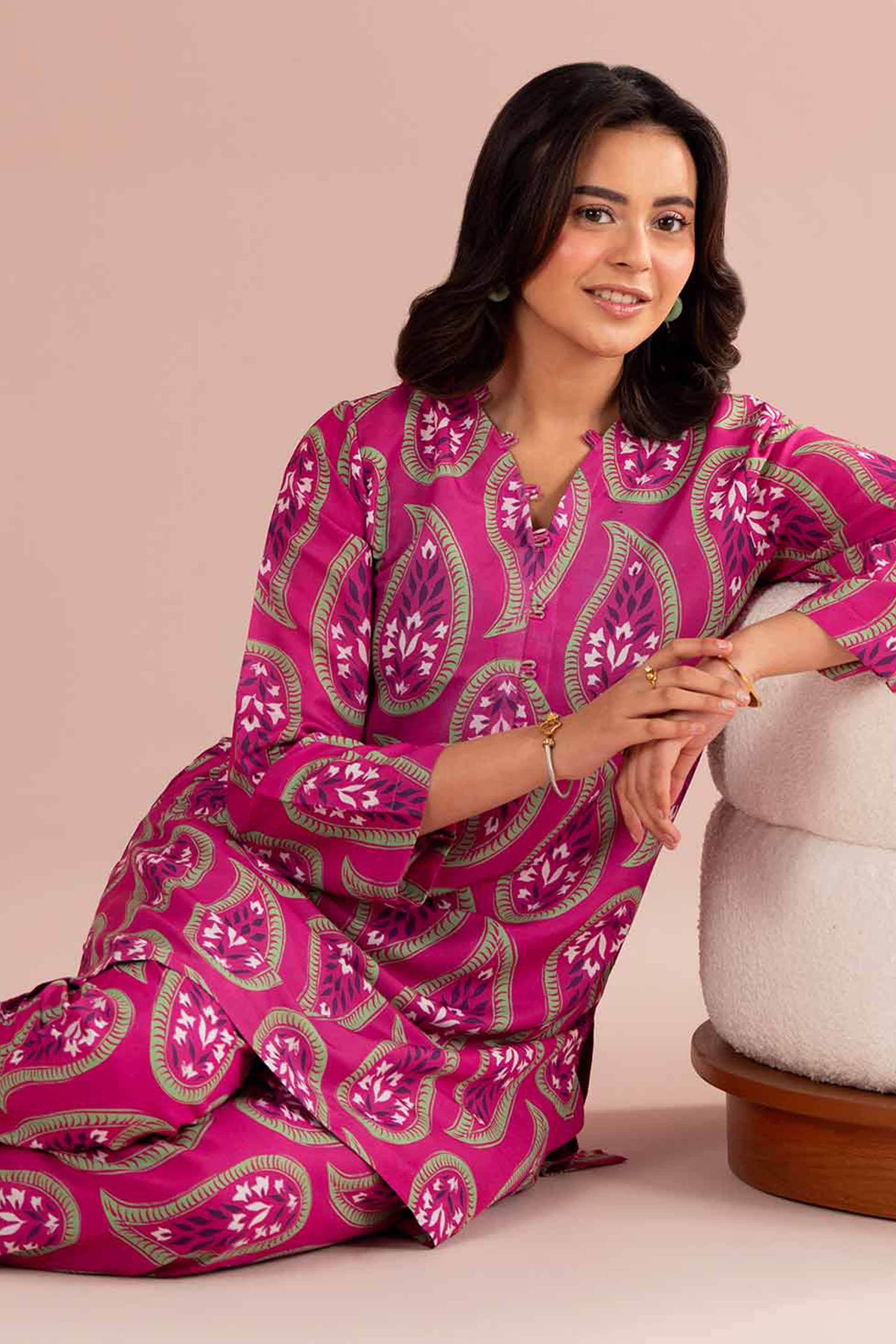 2 Piece - Printed Suit - PE26-360 for Women - Pret Collection | Nishat | Shop Online