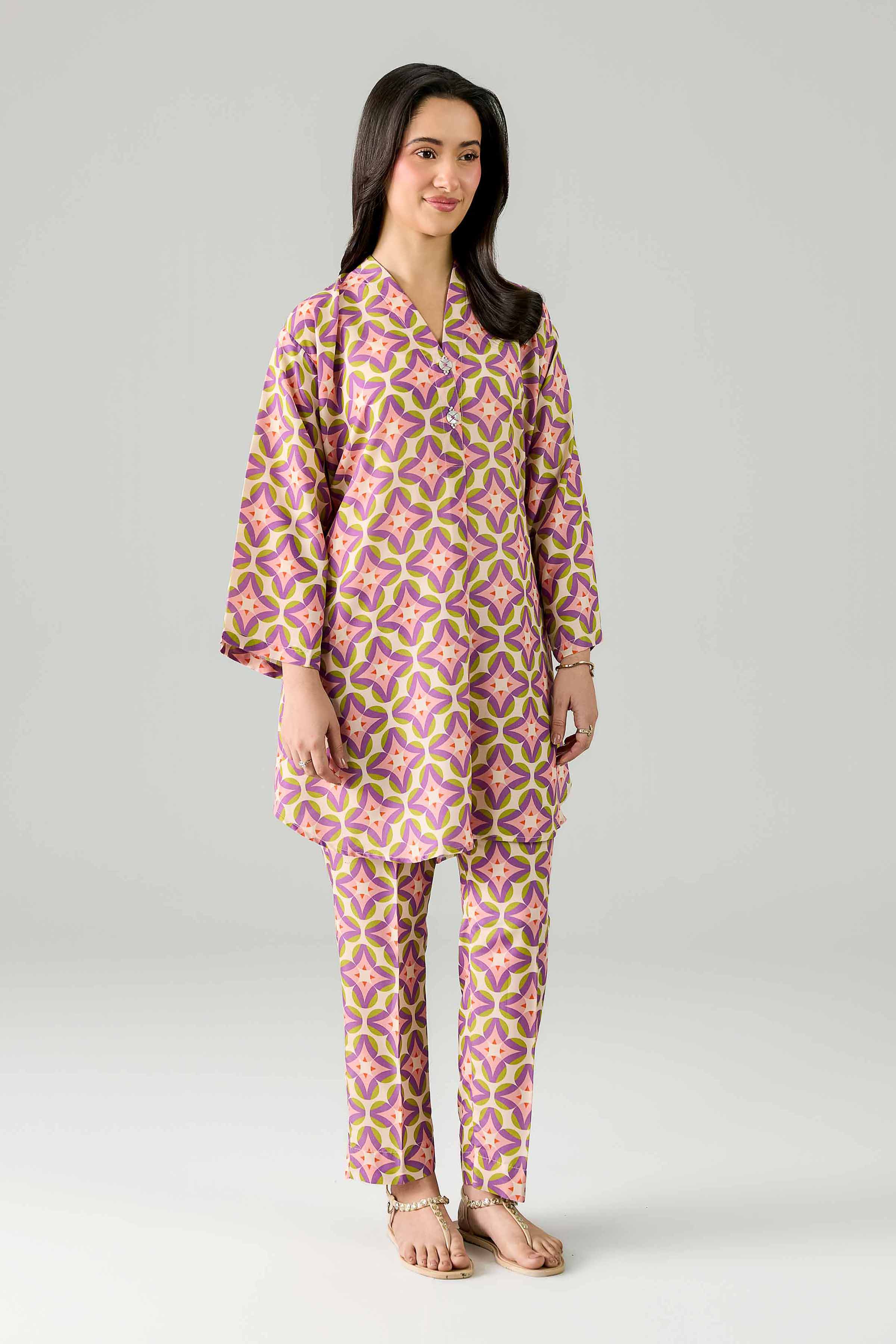 2 Piece - Printed Suit - PE26-366