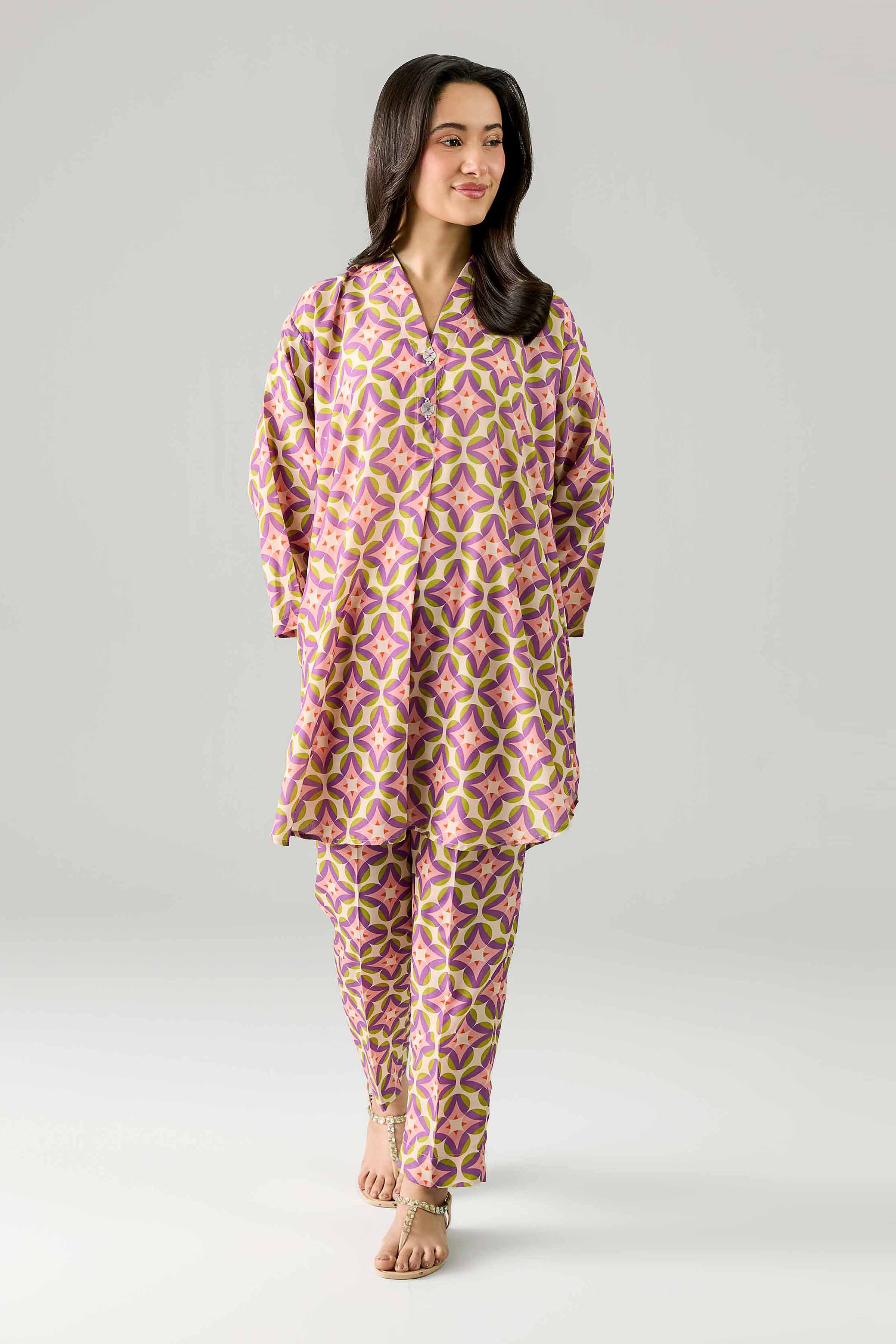 2 Piece - Printed Suit - PE26-366