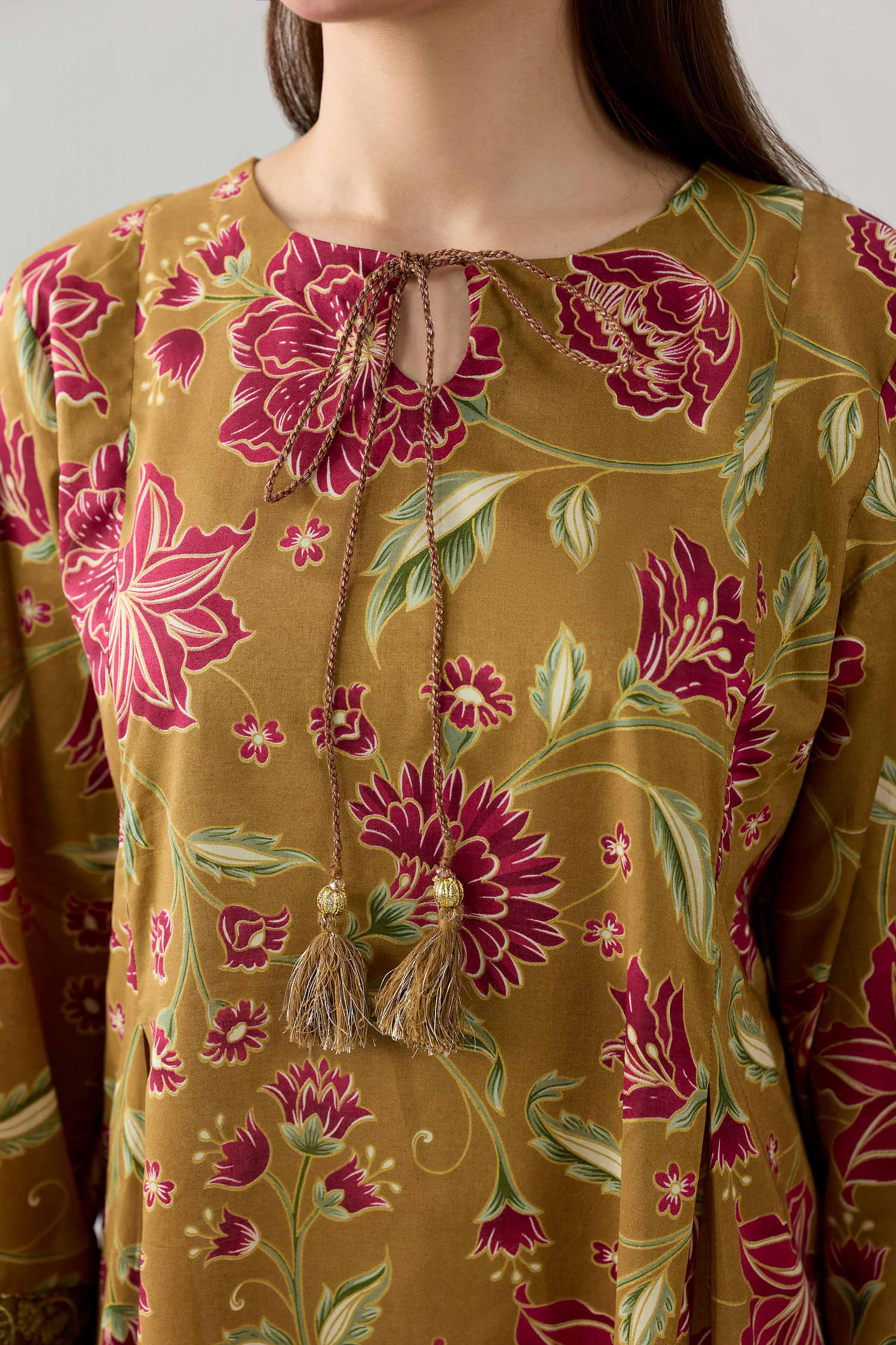 Printed Embroidered Shirt - PE26-375