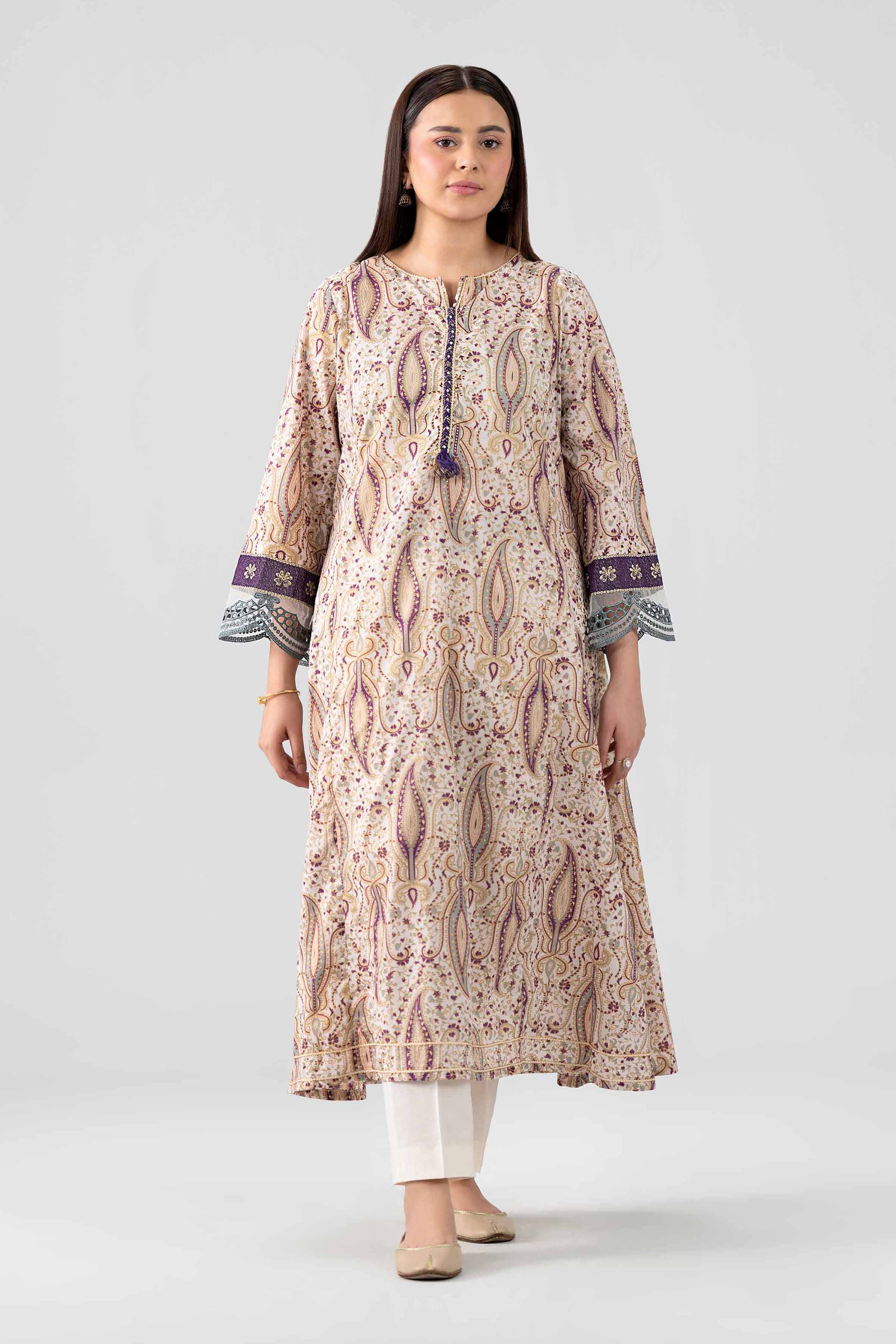 Printed Embroidered Shirt - PE26-376