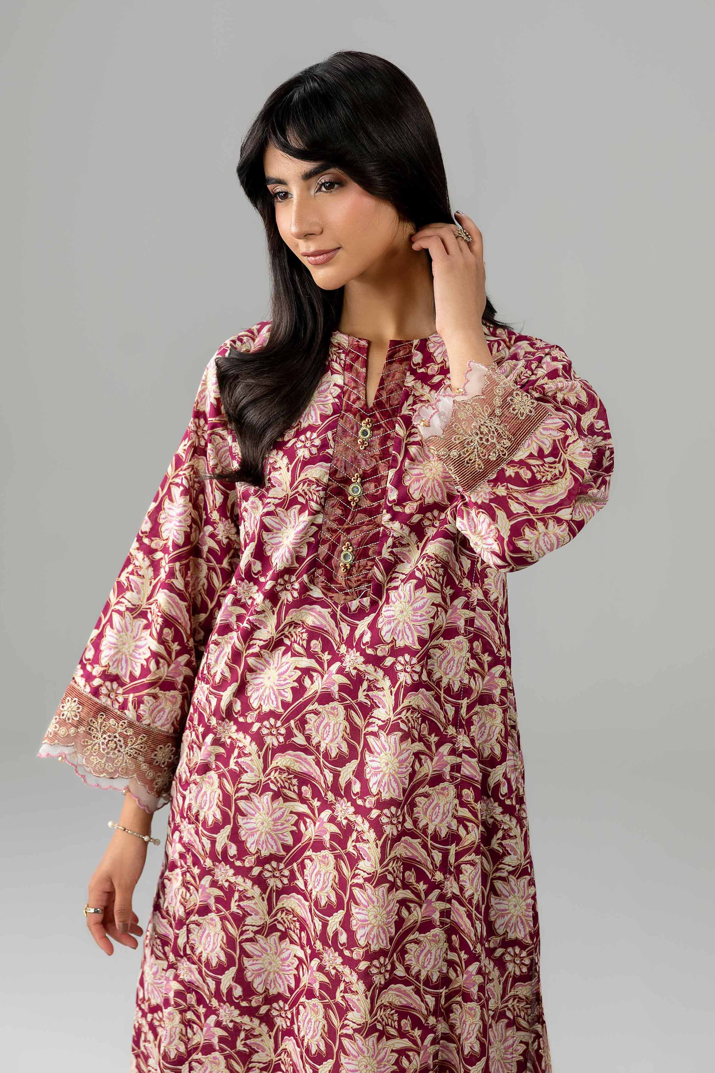 Printed Embroidered Shirt - PE26-377