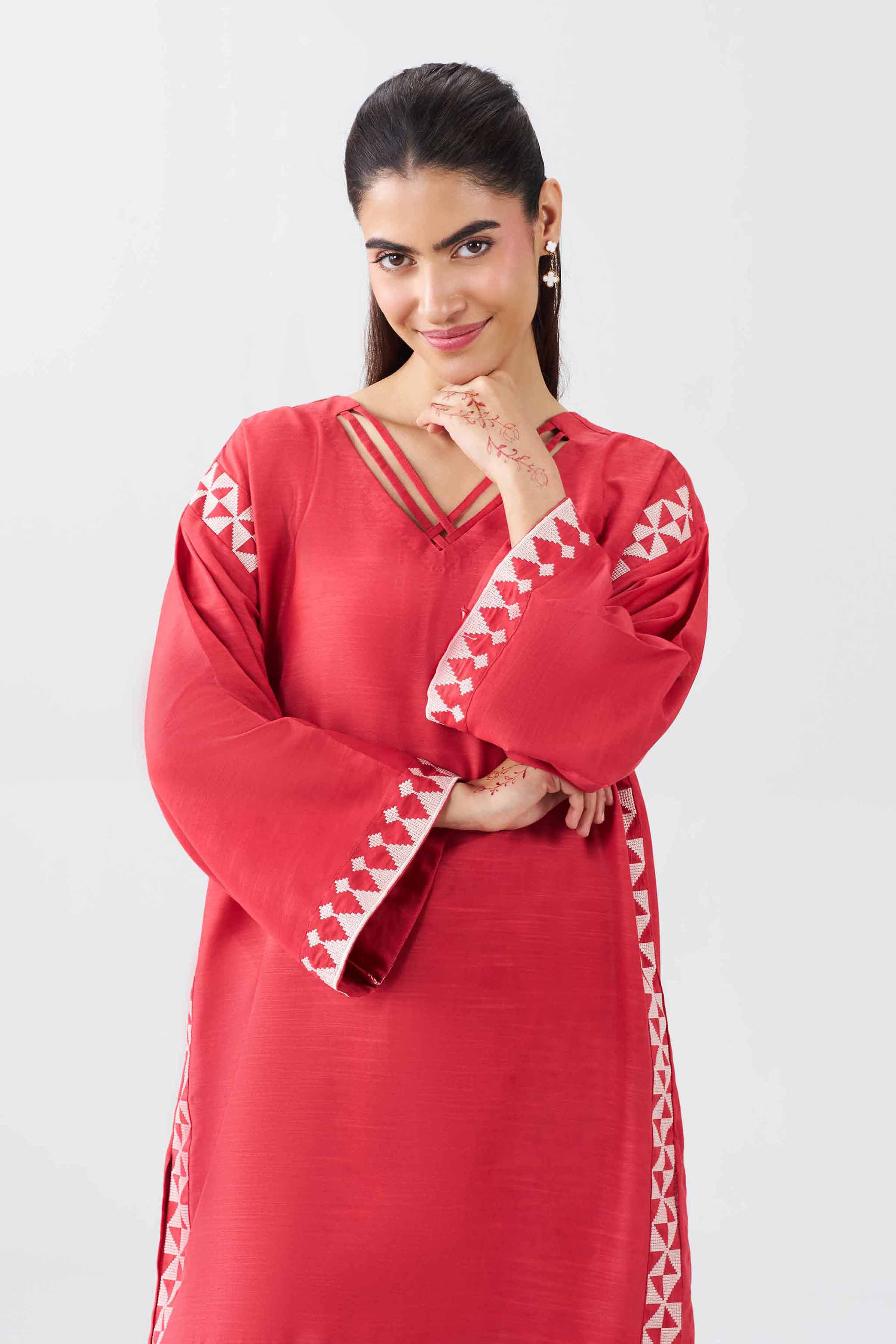 2 Piece - Embroidered Suit - PE26-393