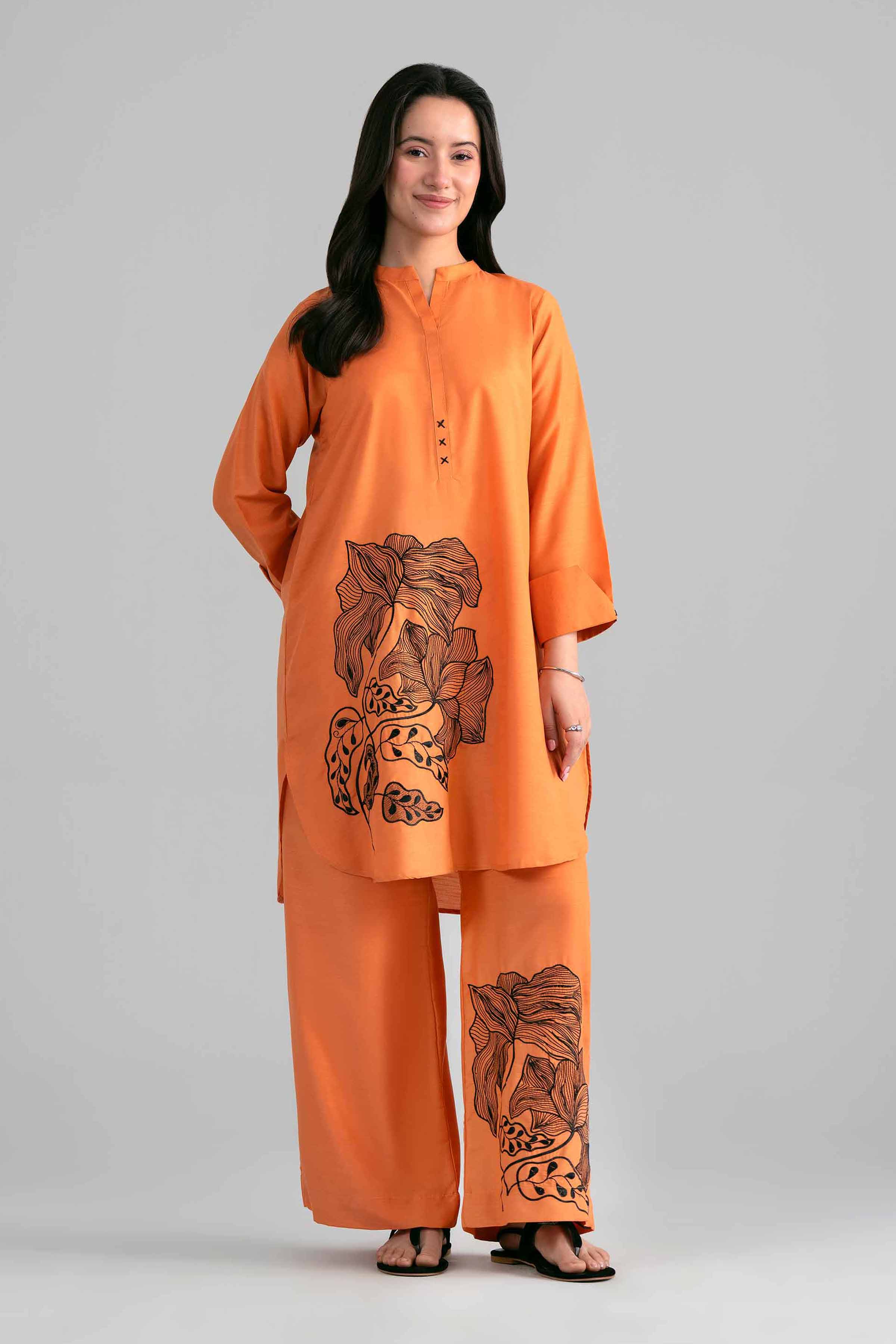 2 Piece - Embroidered Suit - PE26-394