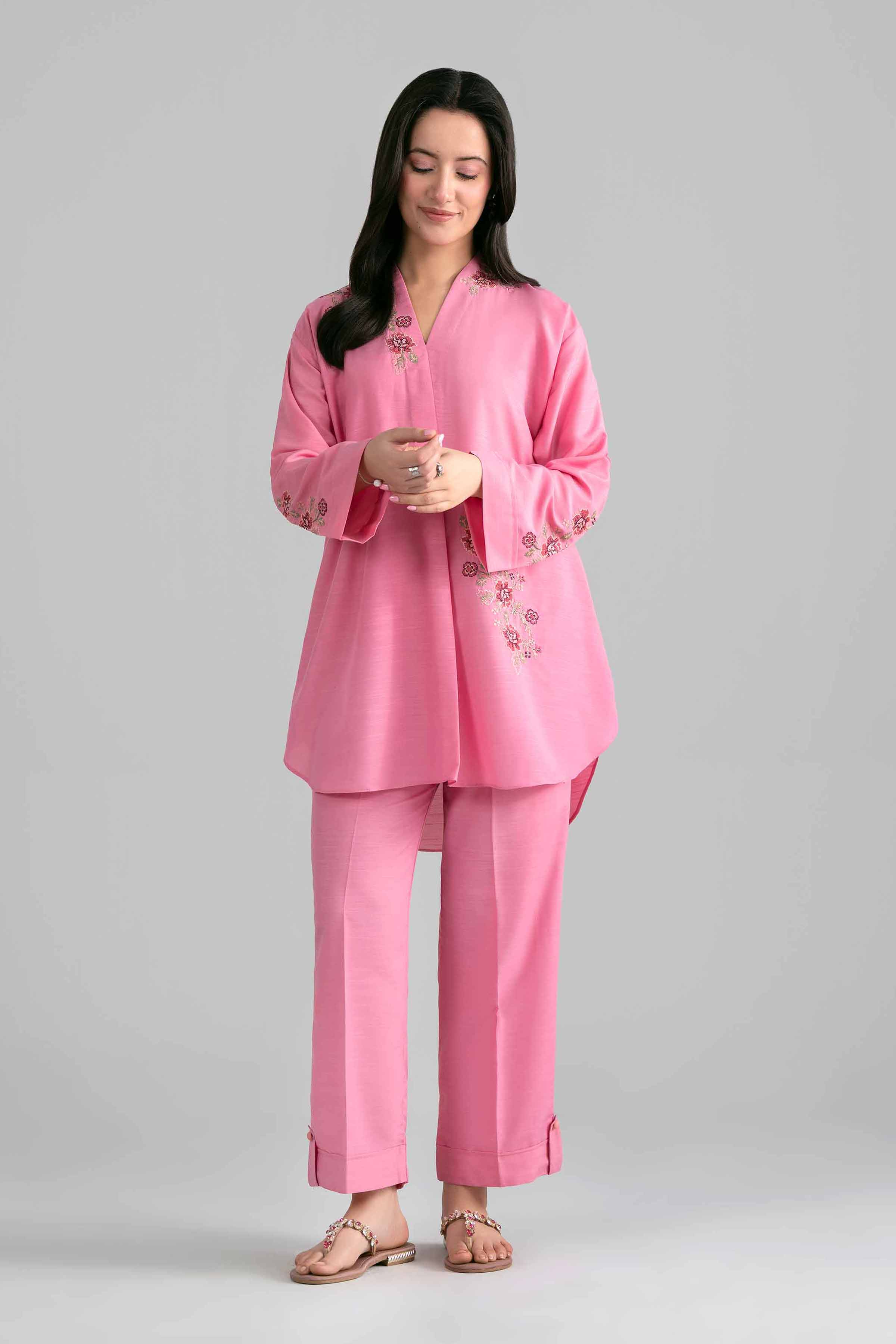 2 Piece - Embroidered Suit - PE26-401