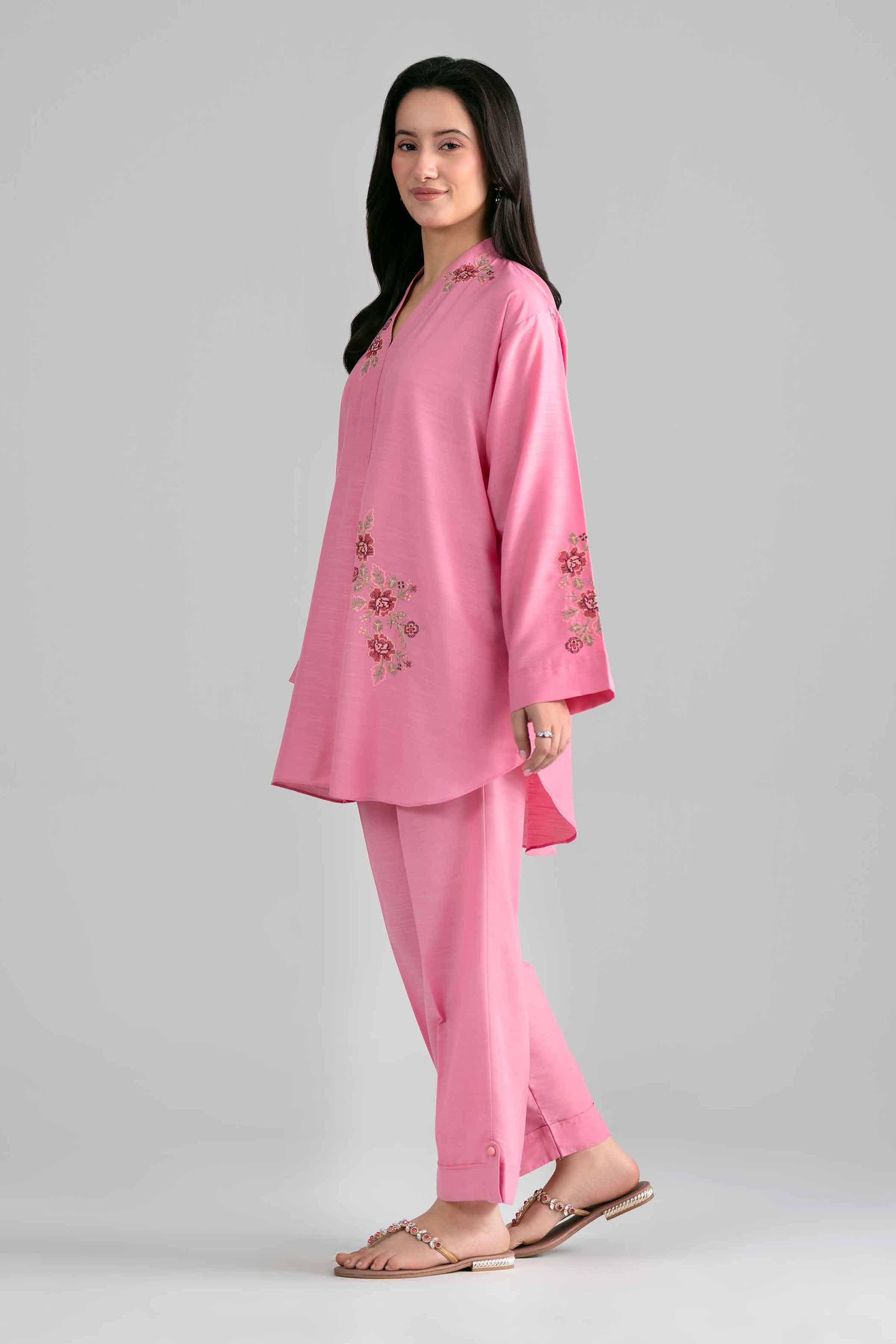 2 Piece - Embroidered Suit - PE26-401