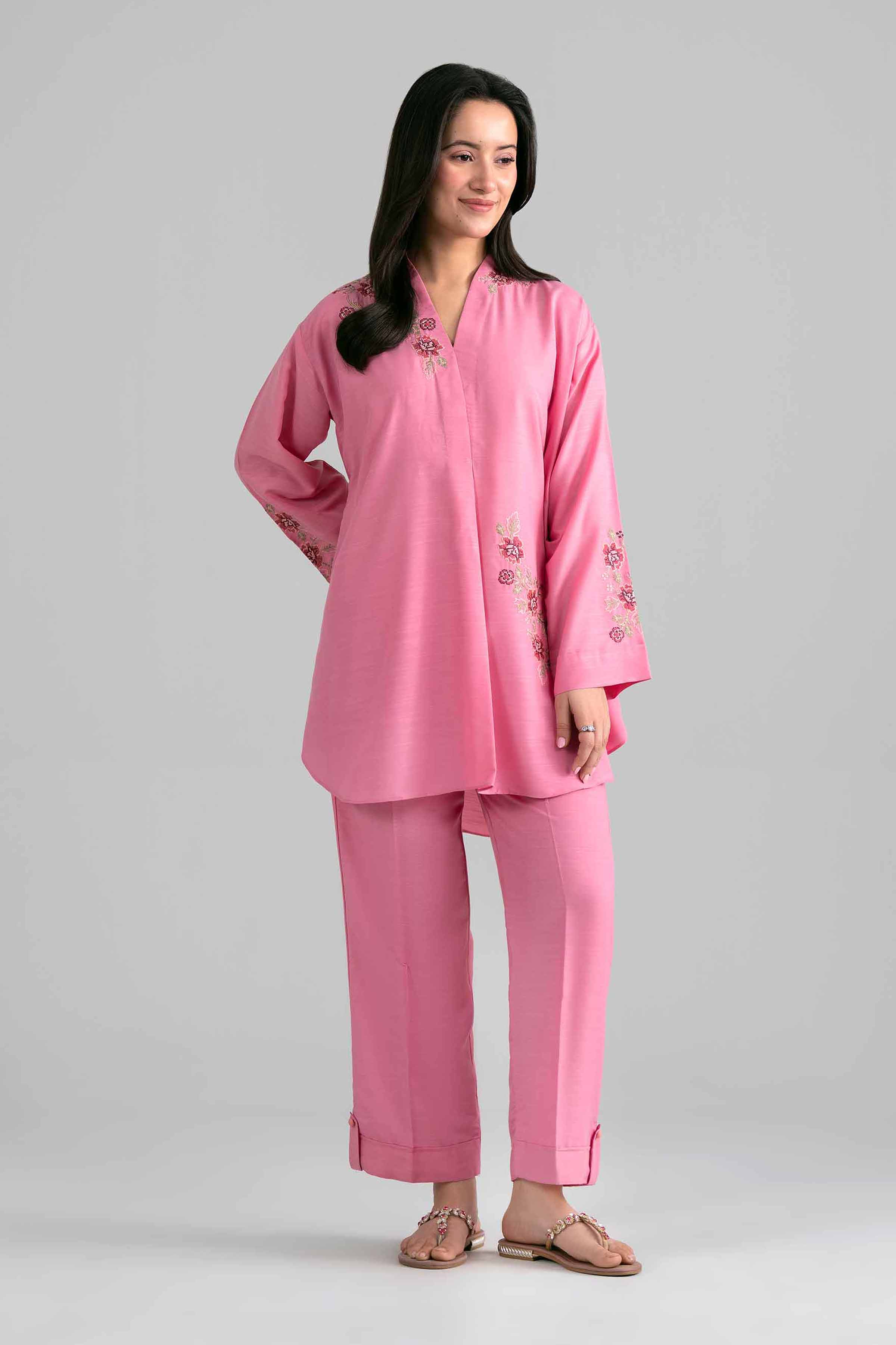 2 Piece - Embroidered Suit - PE26-401