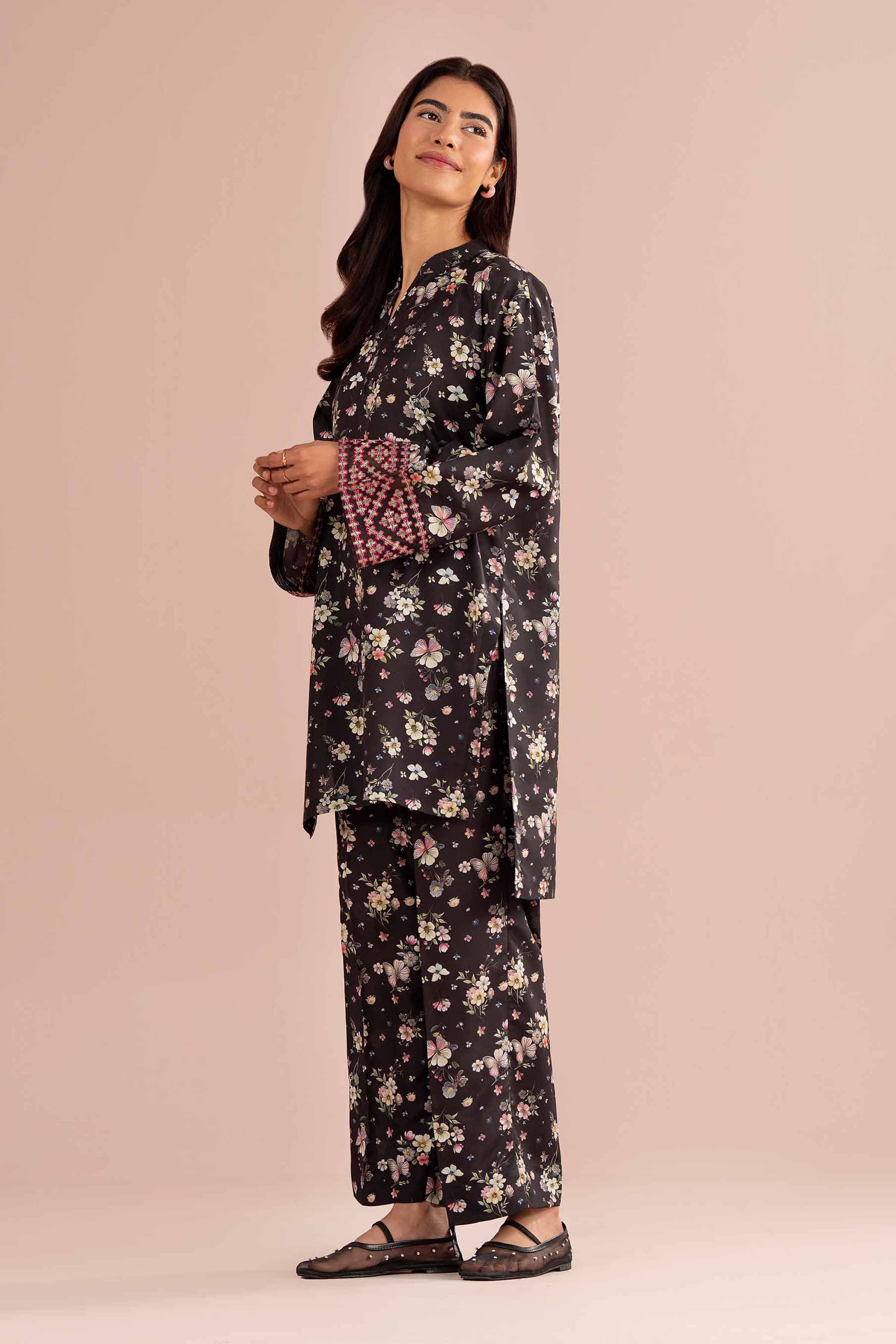 2 Piece - Printed Embroidered Suit - PE26-414 for Women - Pret Collection | Nishat | Shop Online