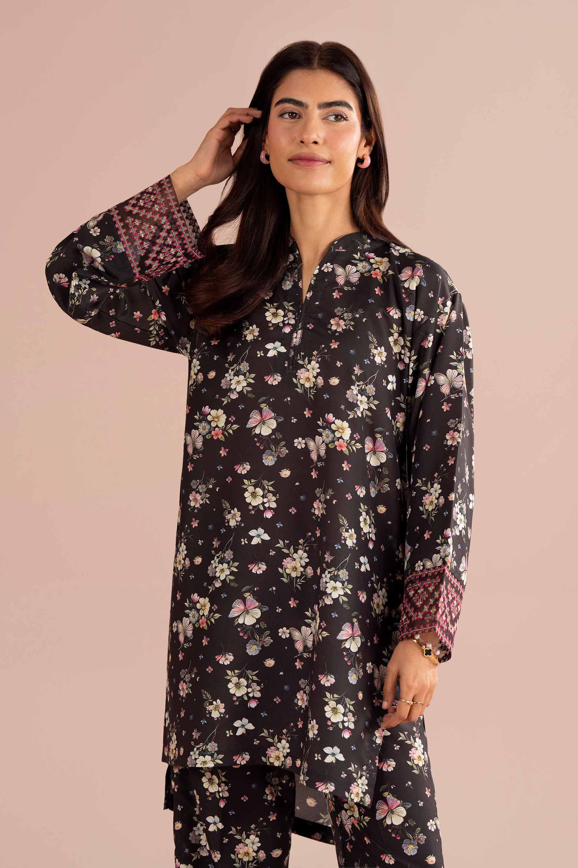 2 Piece - Printed Embroidered Suit - PE26-414 for Women - Pret Collection | Nishat | Shop Online