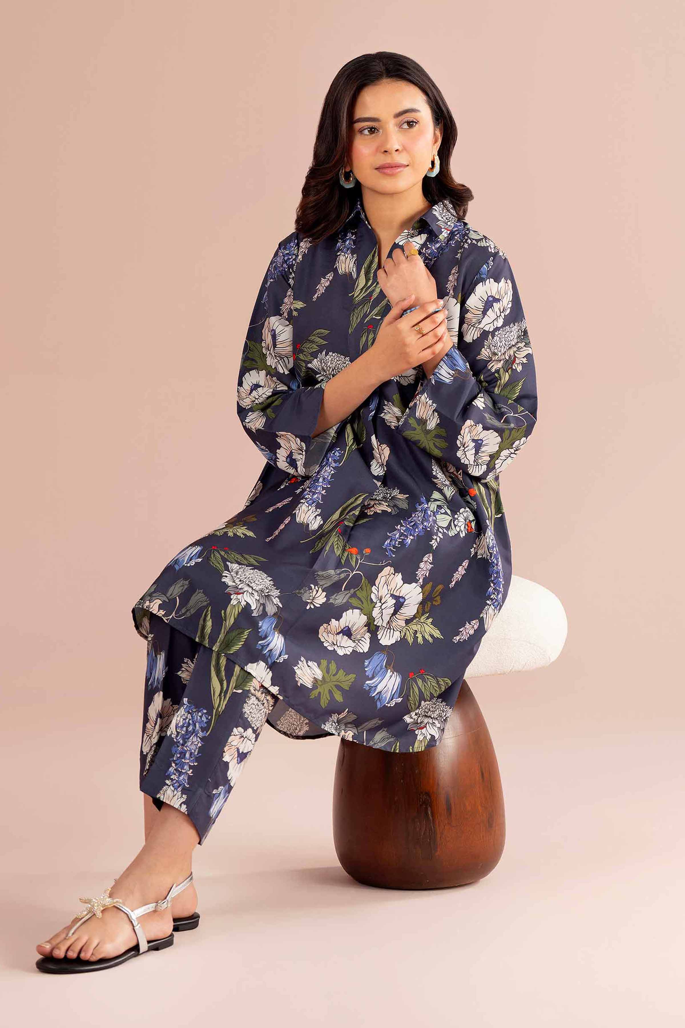 2 Piece - Printed Suit - PE26-421 for Women - Pret Collection | Nishat | Shop Online