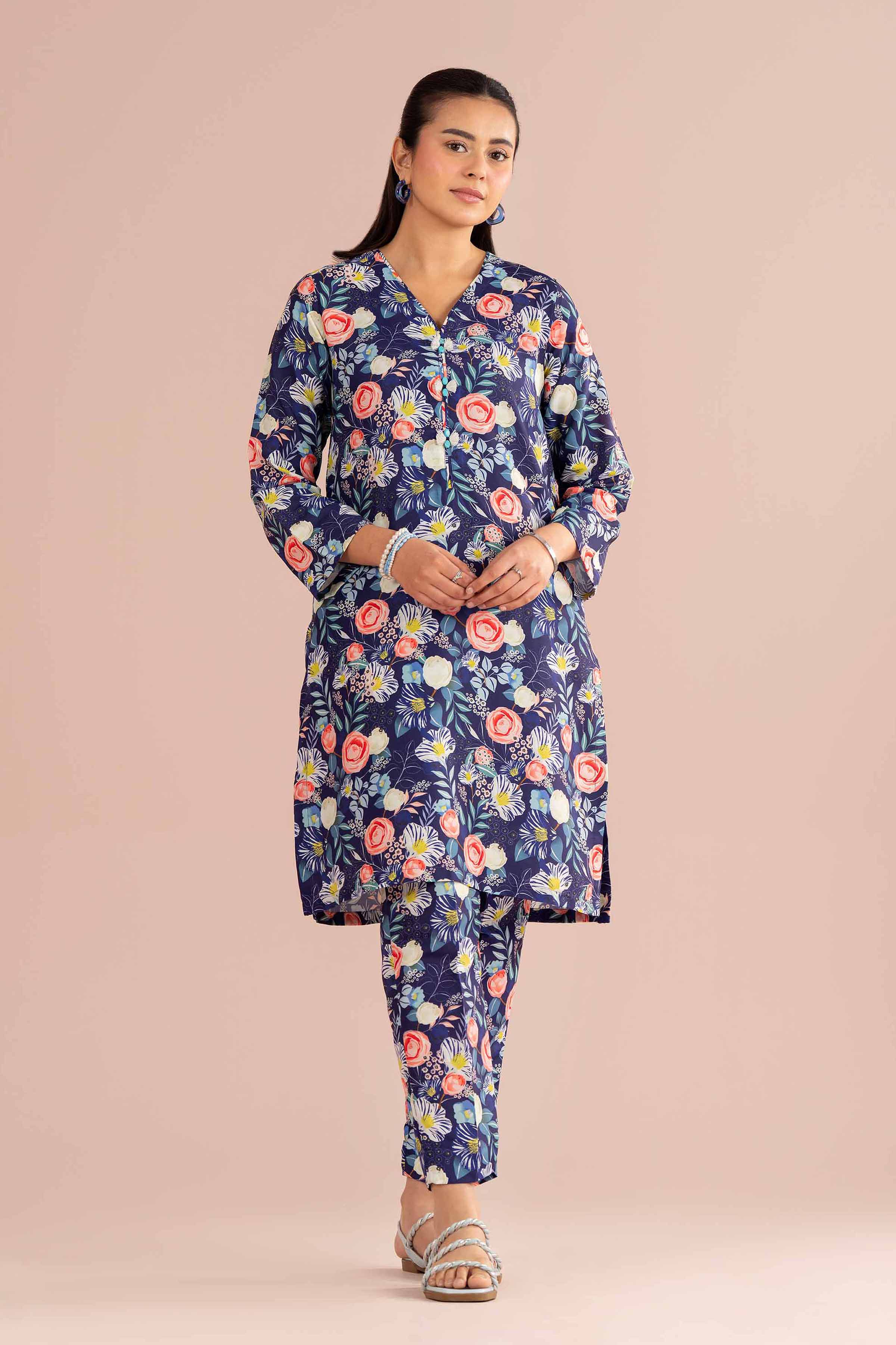 2 Piece - Printed Suit - PE26-424 for Women - Pret Collection | Nishat | Shop Online