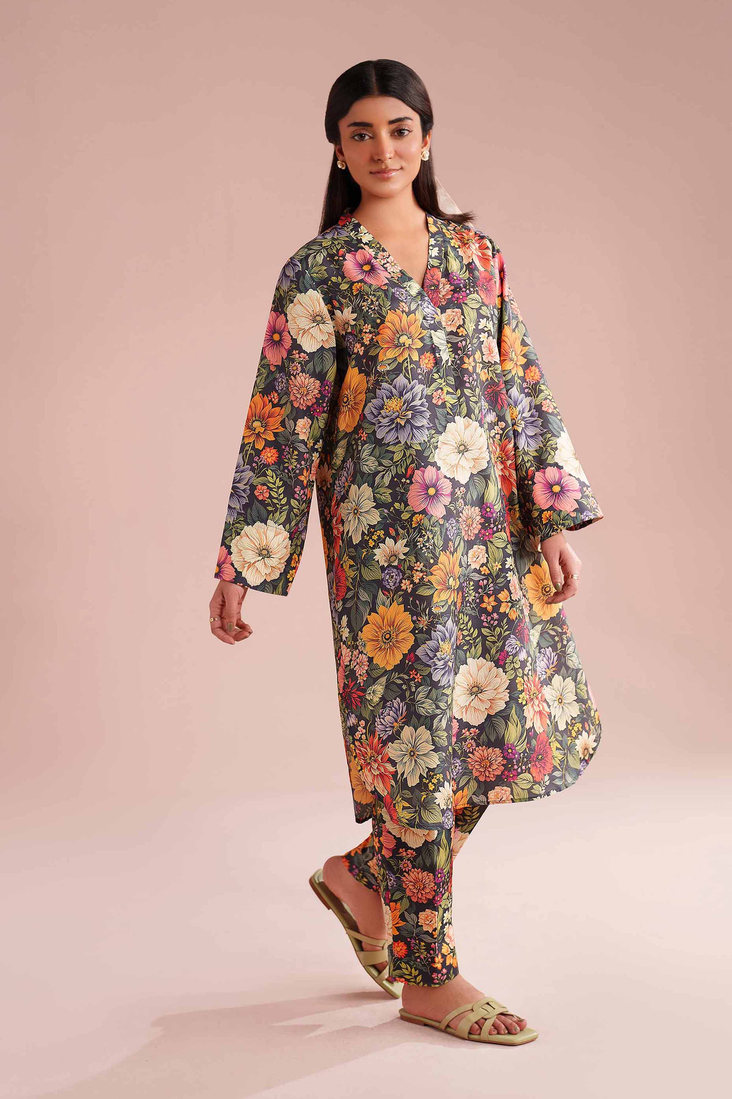 2 Piece - Printed Suit - PE26-425 for Women - Pret Collection | Nishat | Shop Online