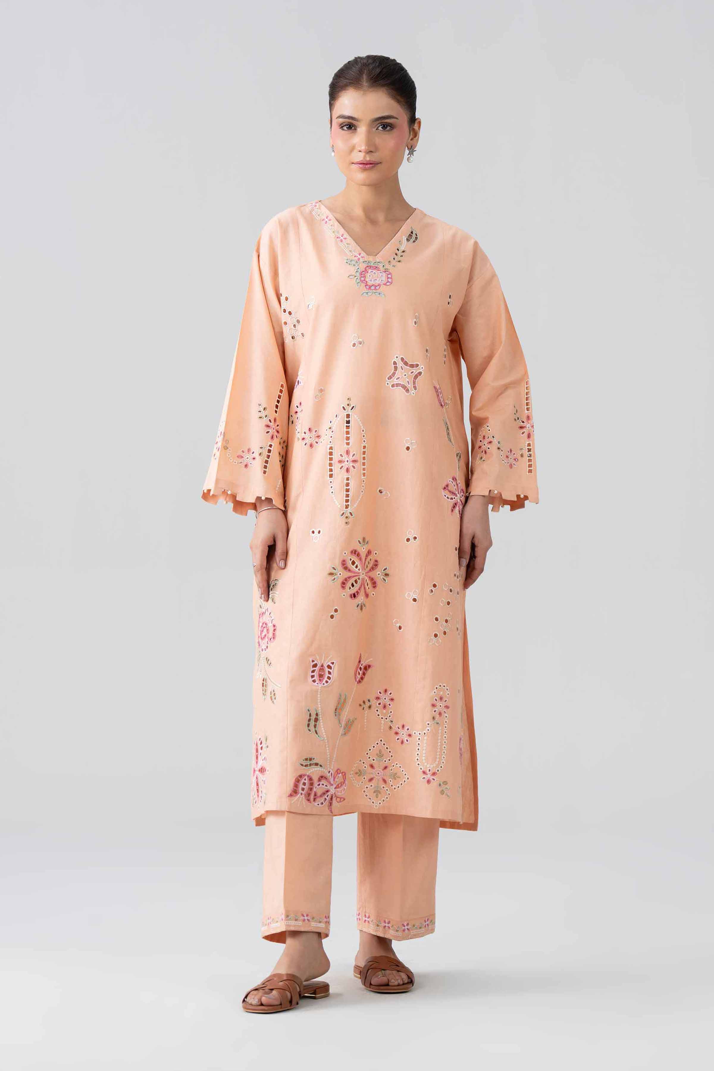 2 Piece - Embroidered Suit - PE26-457