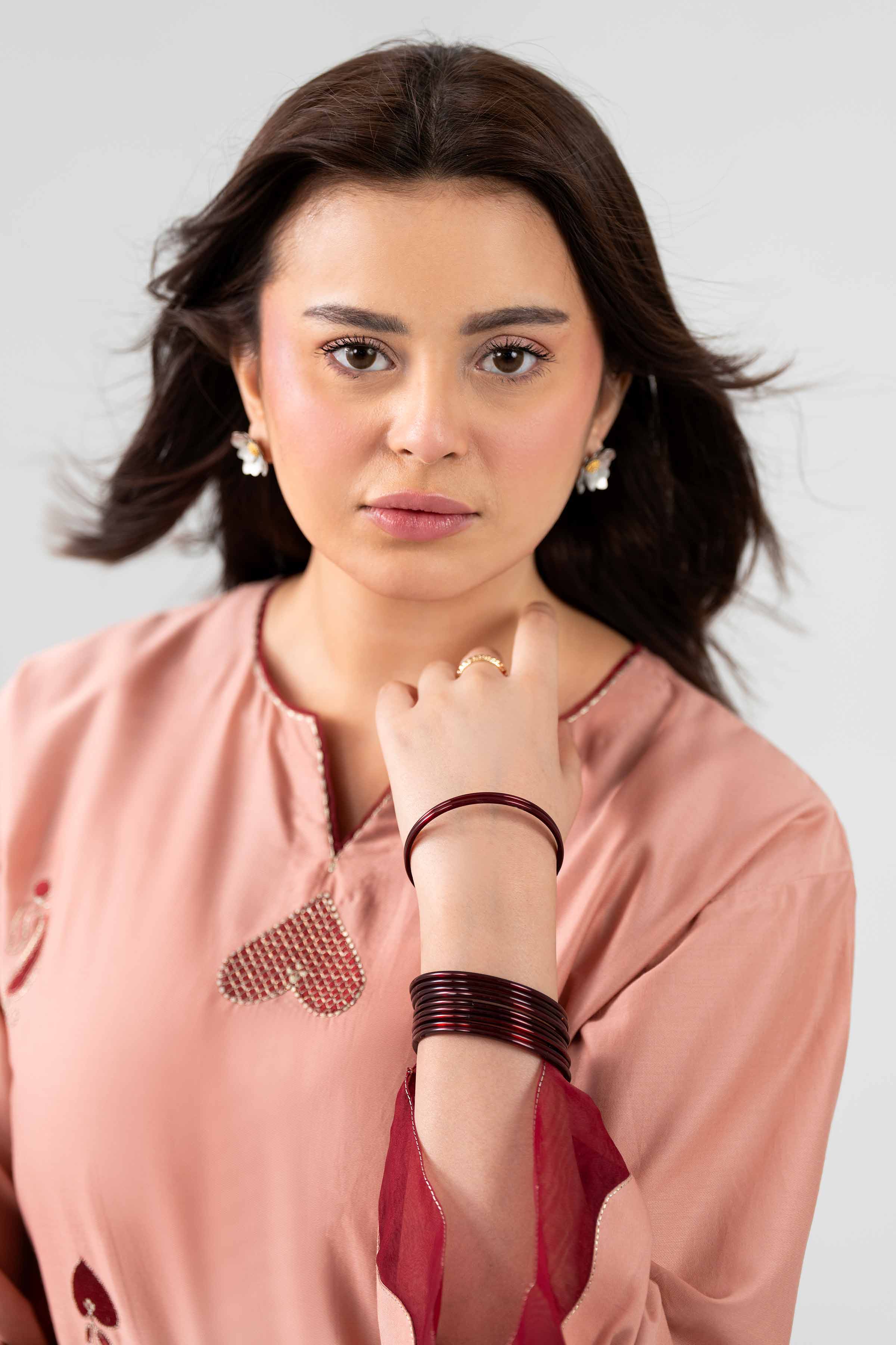2 Piece - Embroidered Suit - PE26-463