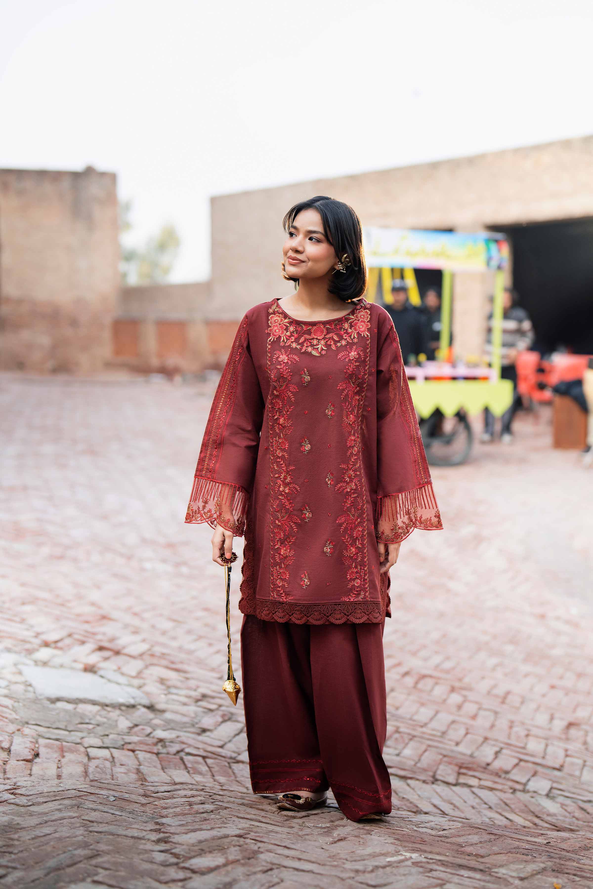 2 Piece - Embroidered Suit - PE26-50