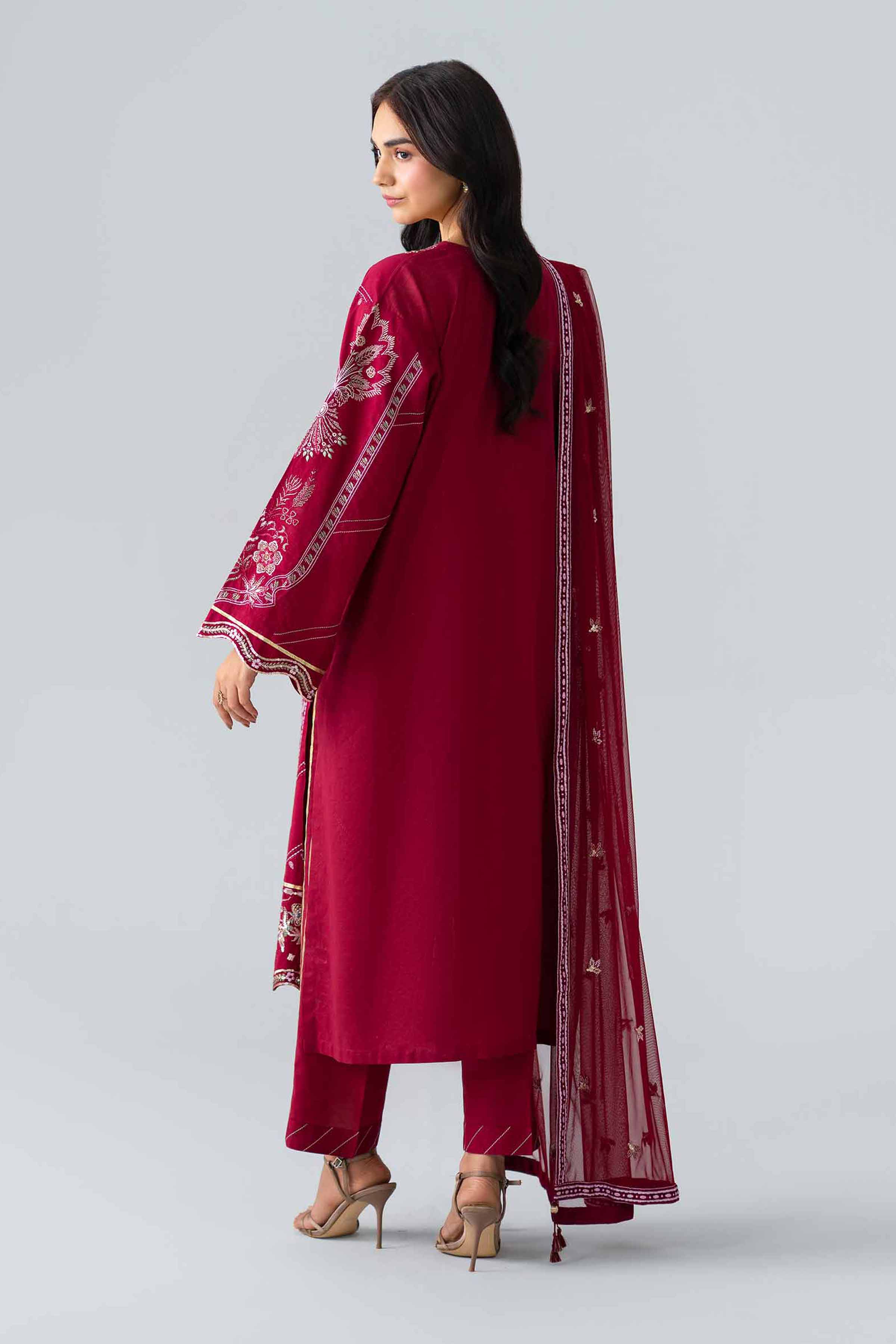 3 Piece - Embroidered Suit - PE26-542