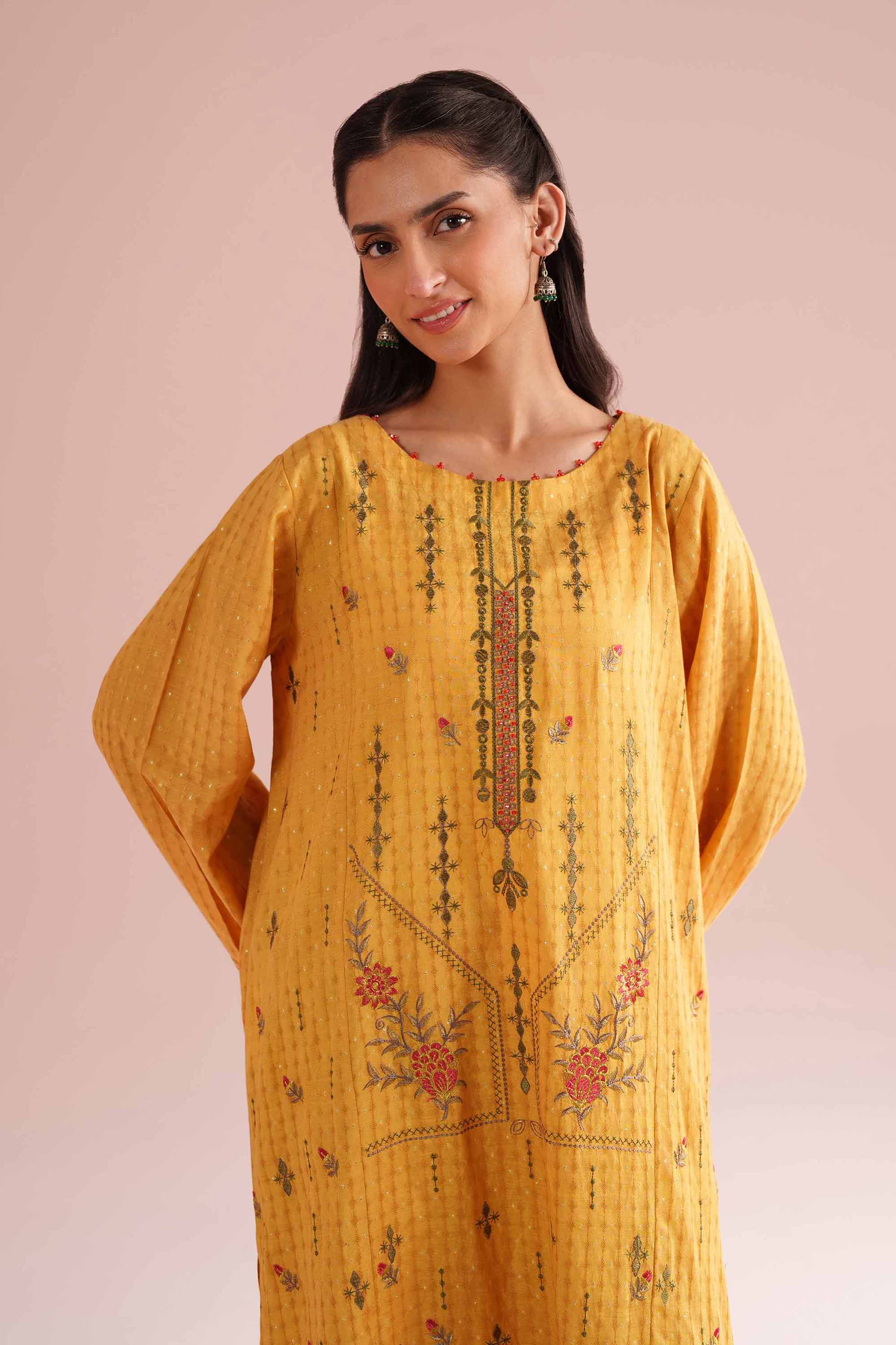 2 Piece - Embroidered Suit - PE26-60