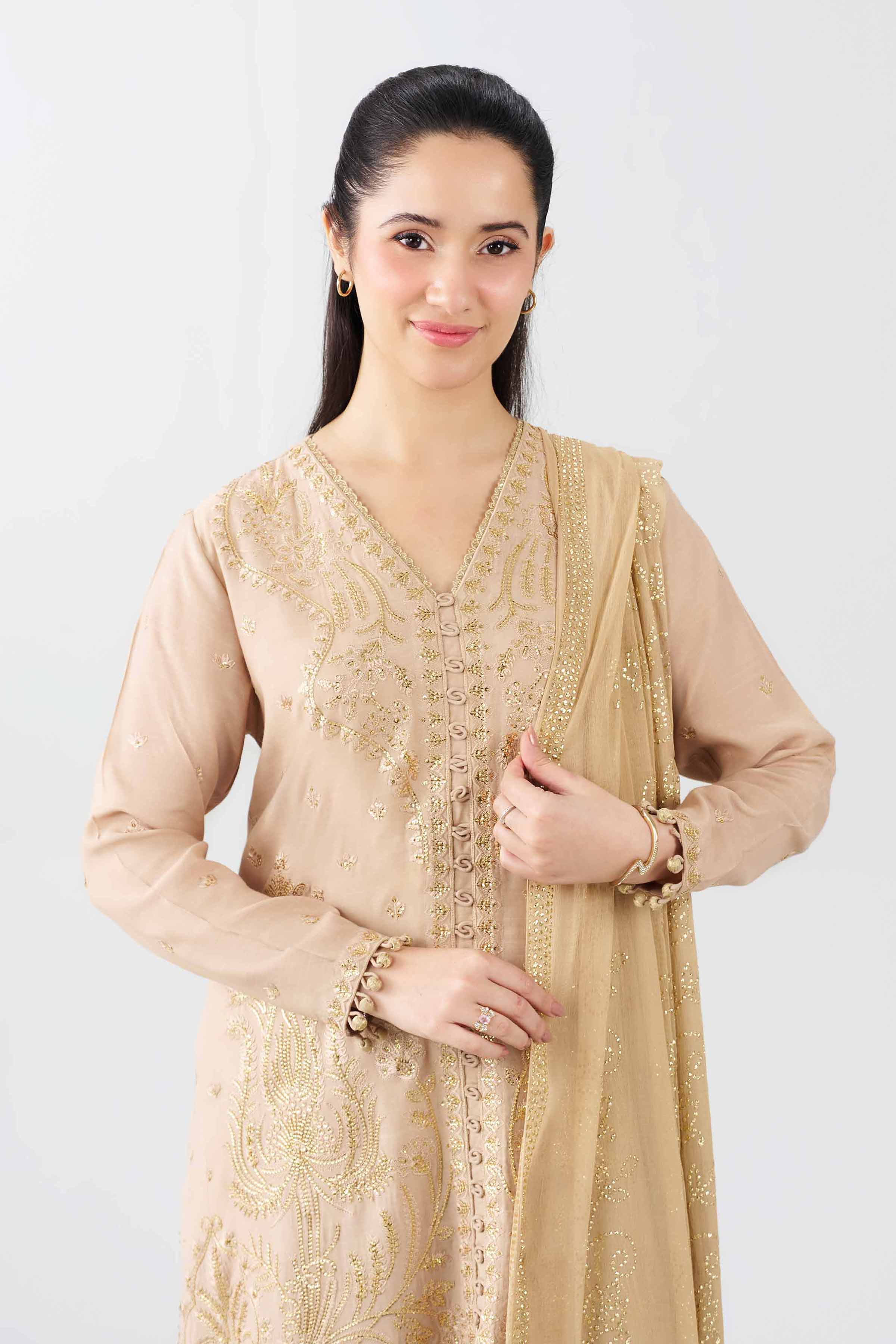 3 Piece - Embroidered Suit - PE26-600