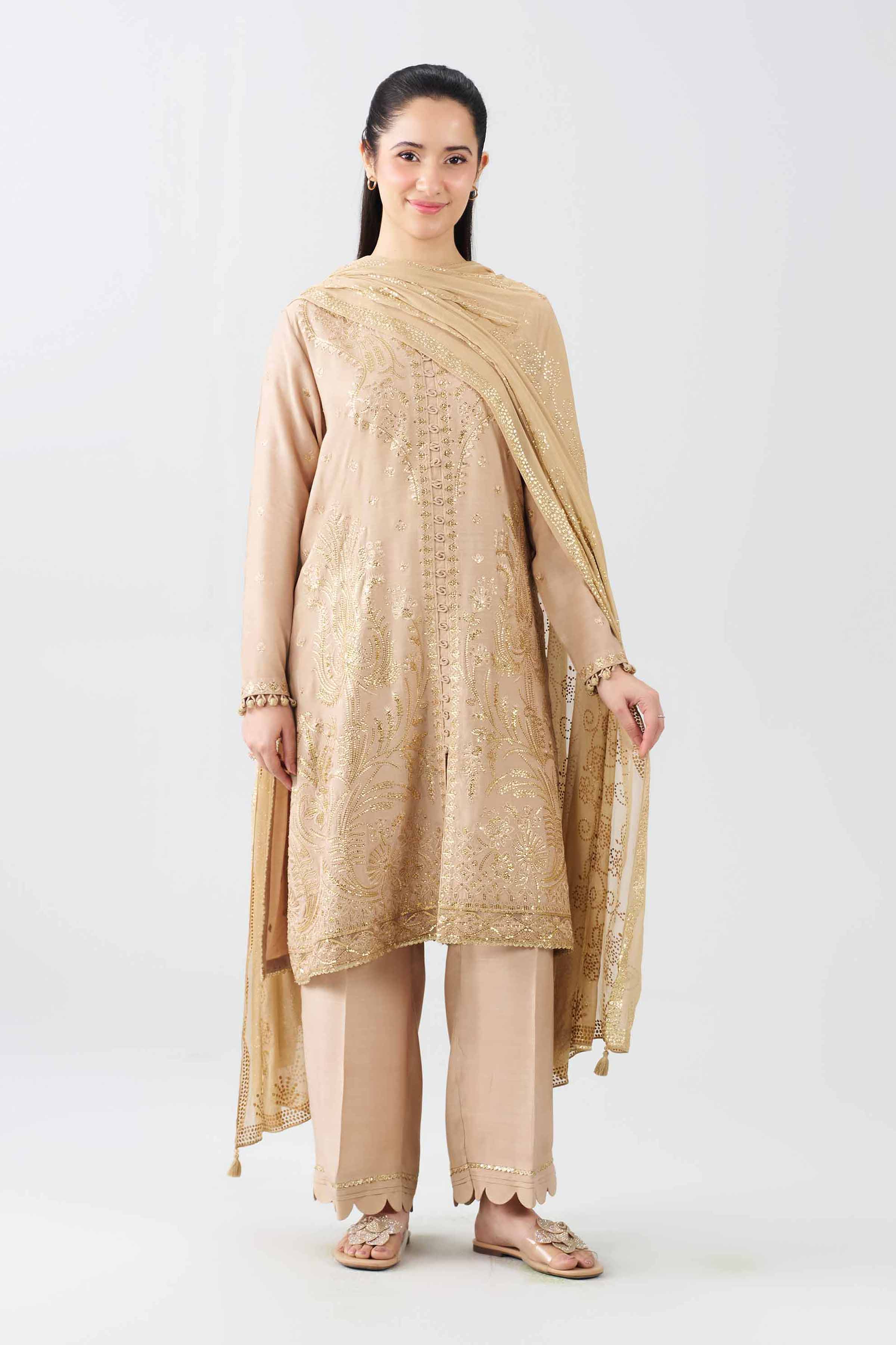 3 Piece - Embroidered Suit - PE26-600